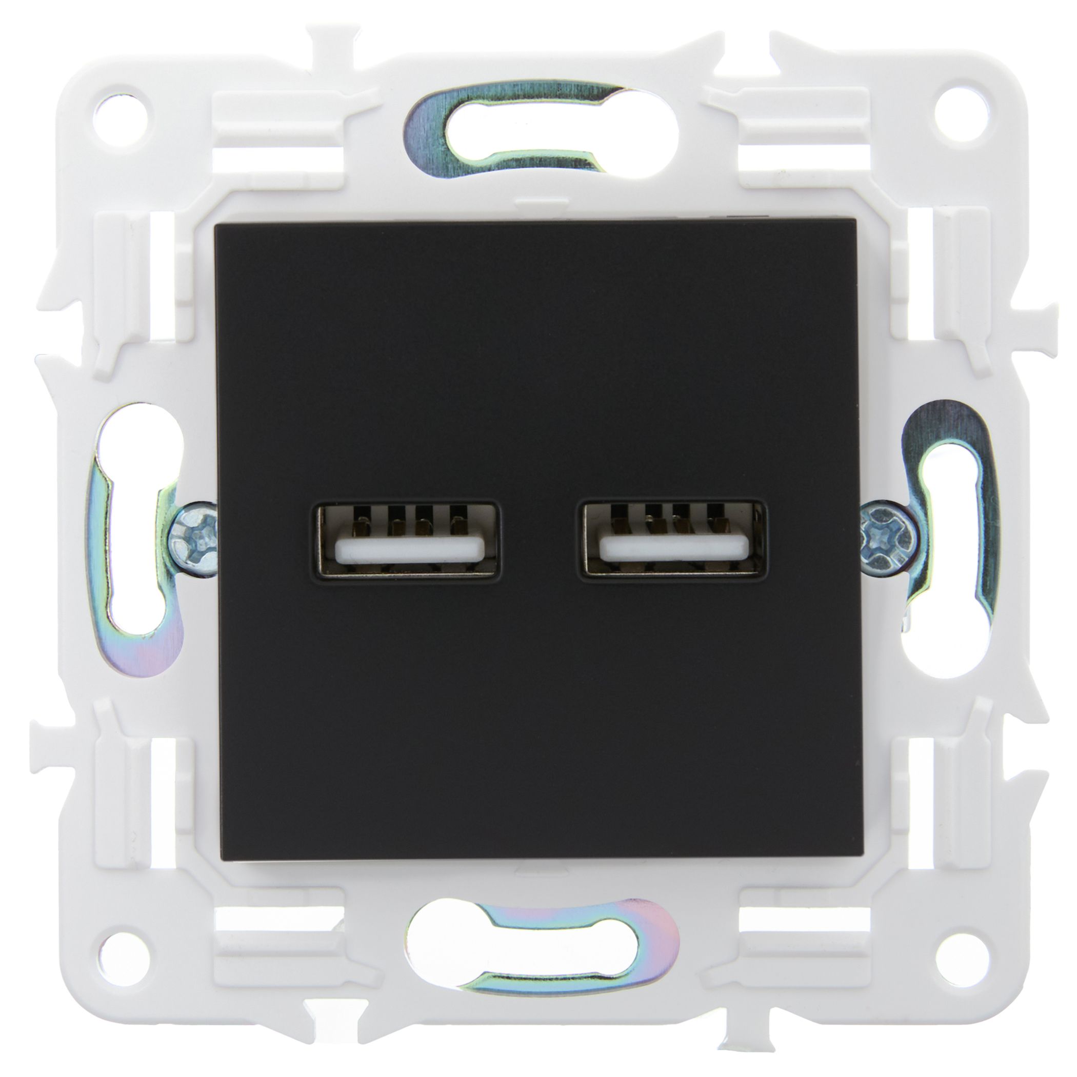 SKANDY Розетка USB A+A 3,1А SK-R15Bl черный IEK — фото