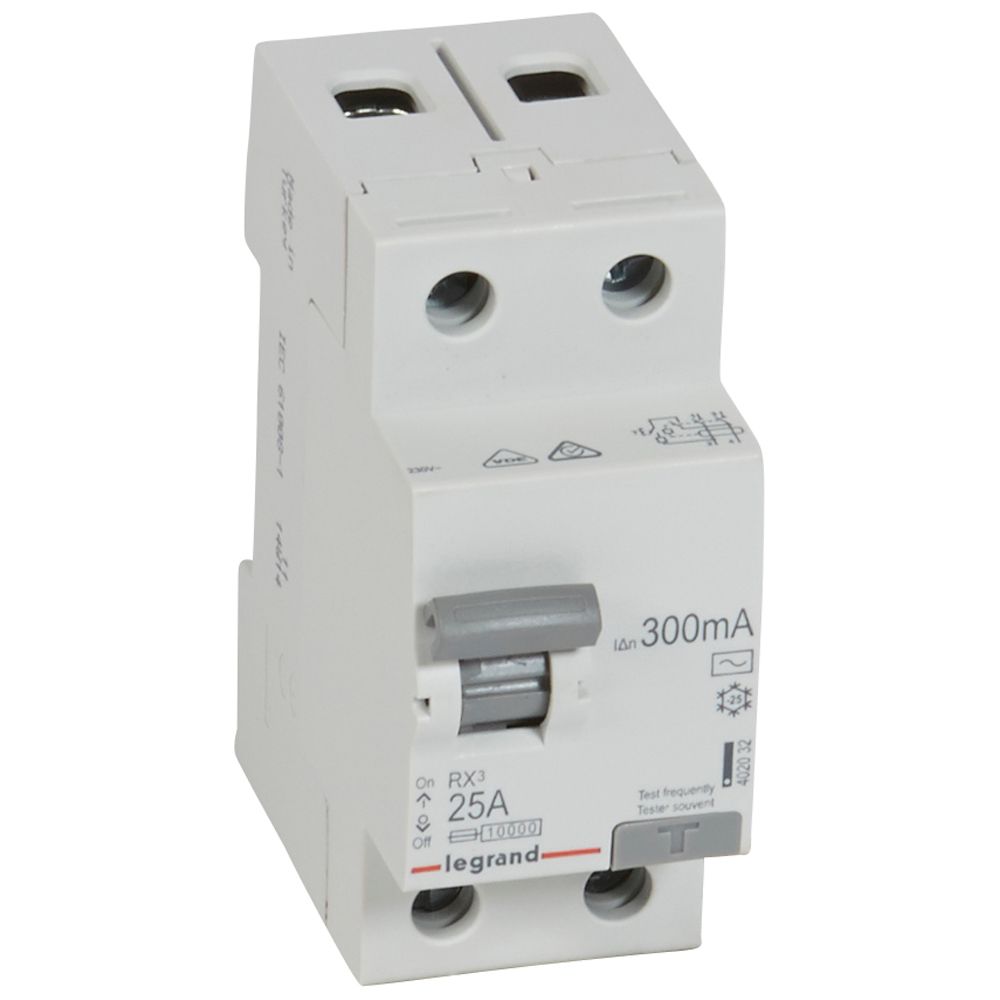 RX3 ВДТ 300мА 25А 2П AC LEGRAND