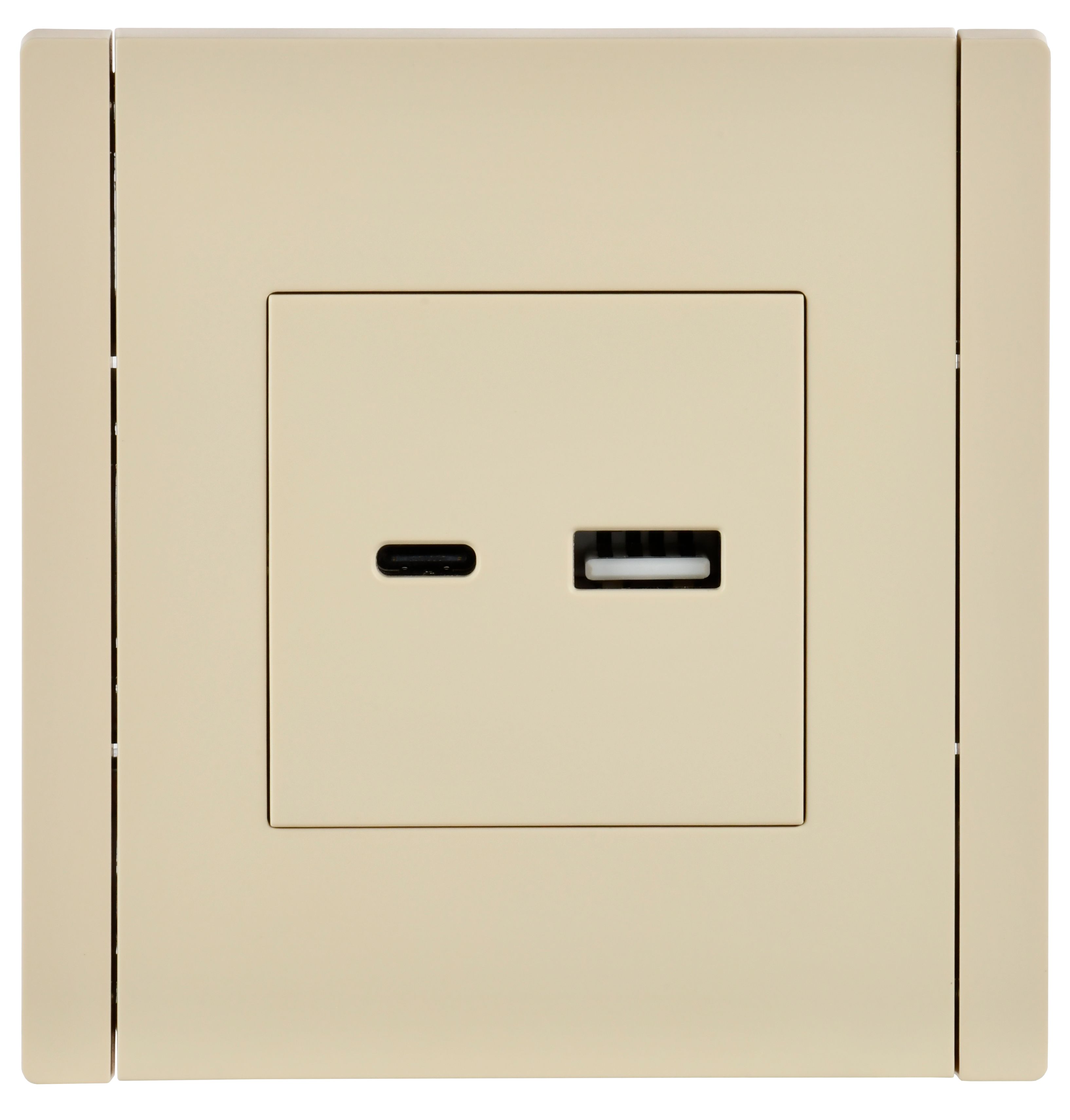 FORTE&PIANO Розетка USB A+C 3,1А FP450 ваниль IEK — фото