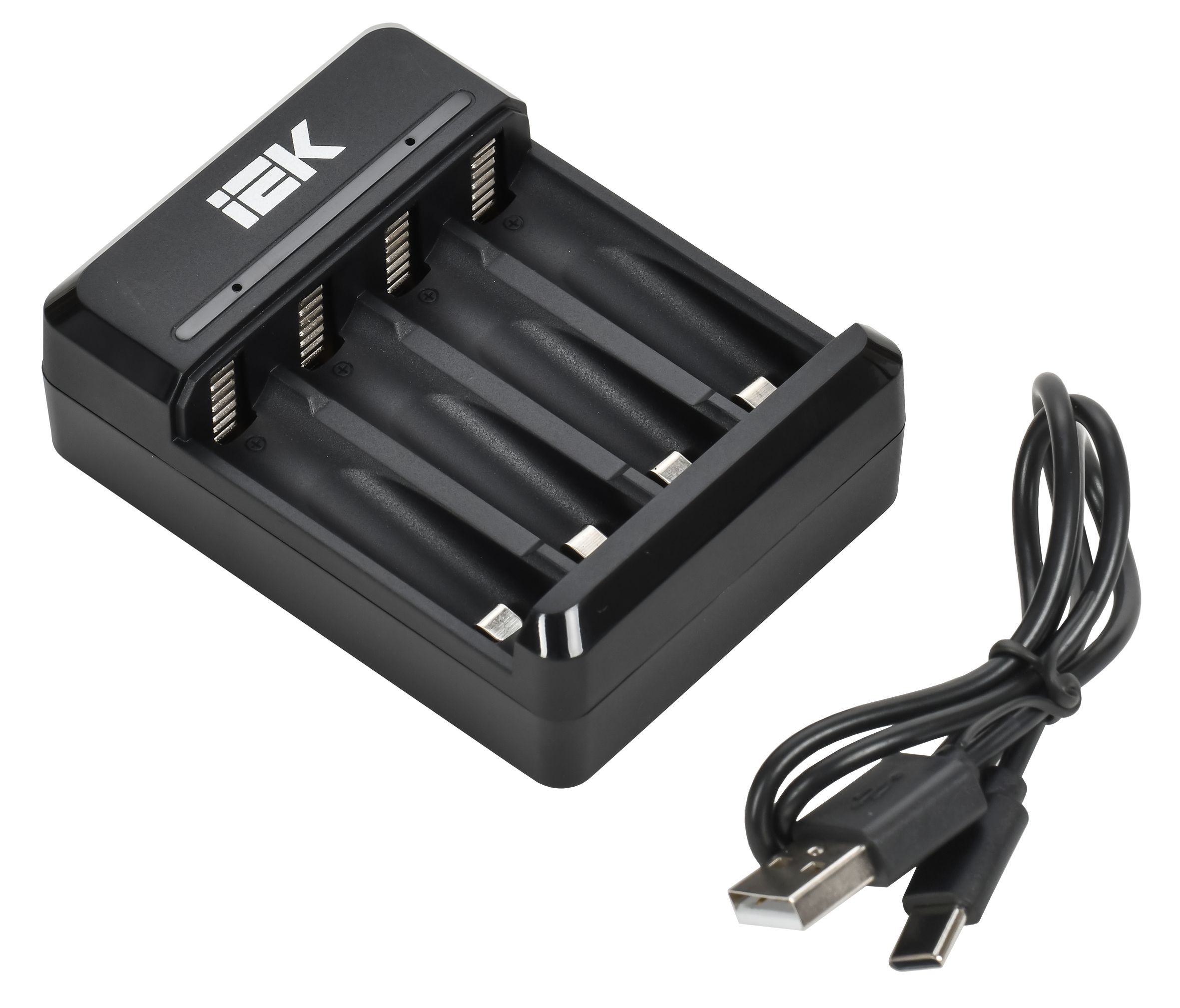 Устройство зарядное для 2-4 NiMH/CD аккумуляторов AA/AAA 200мА с LED индикатором IEK — фото