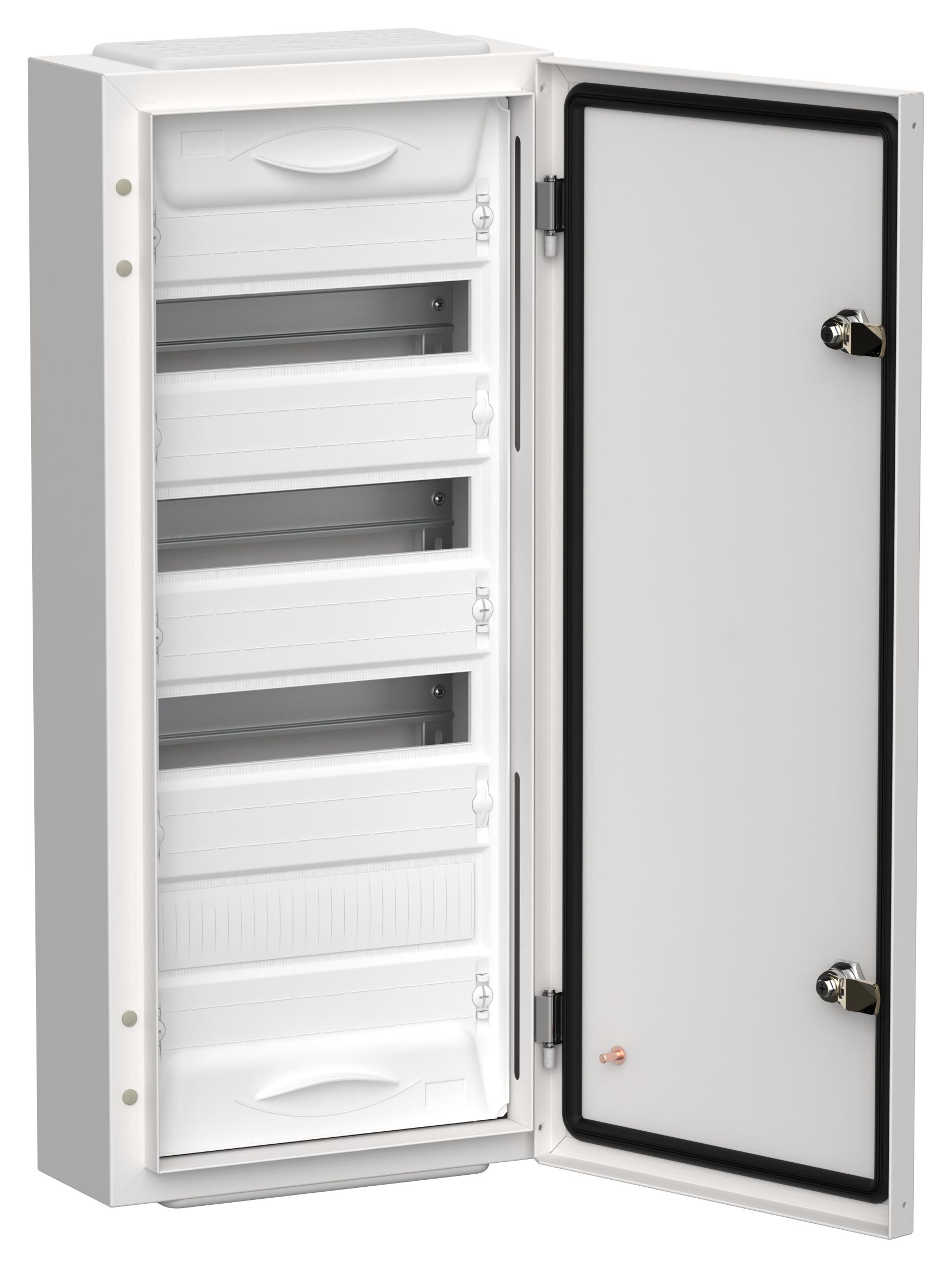 TITAN 5 Корпус металлический ЩРн-48 (1х48) 710х310х140мм IP54 белый (одна дверь) IEK