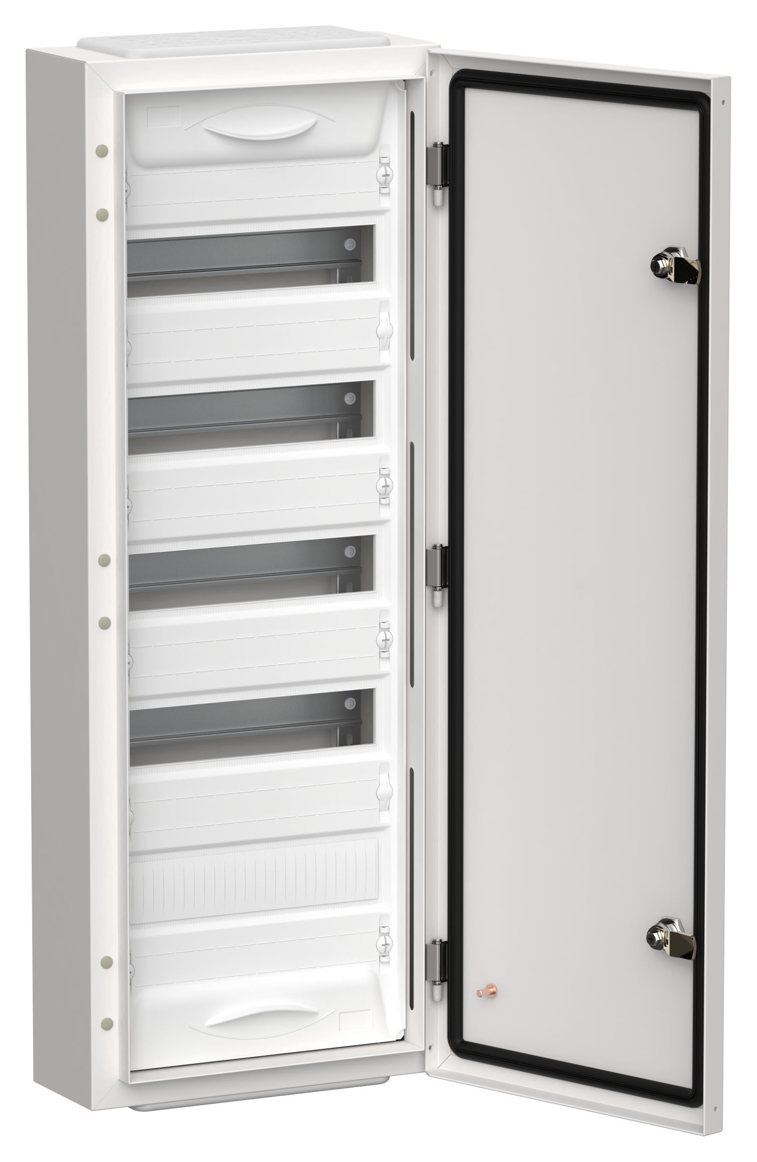TITAN 5 Корпус металлический ЩРн-60 (1х60) 835х310х140мм IP54 белый (одна дверь) IEK
