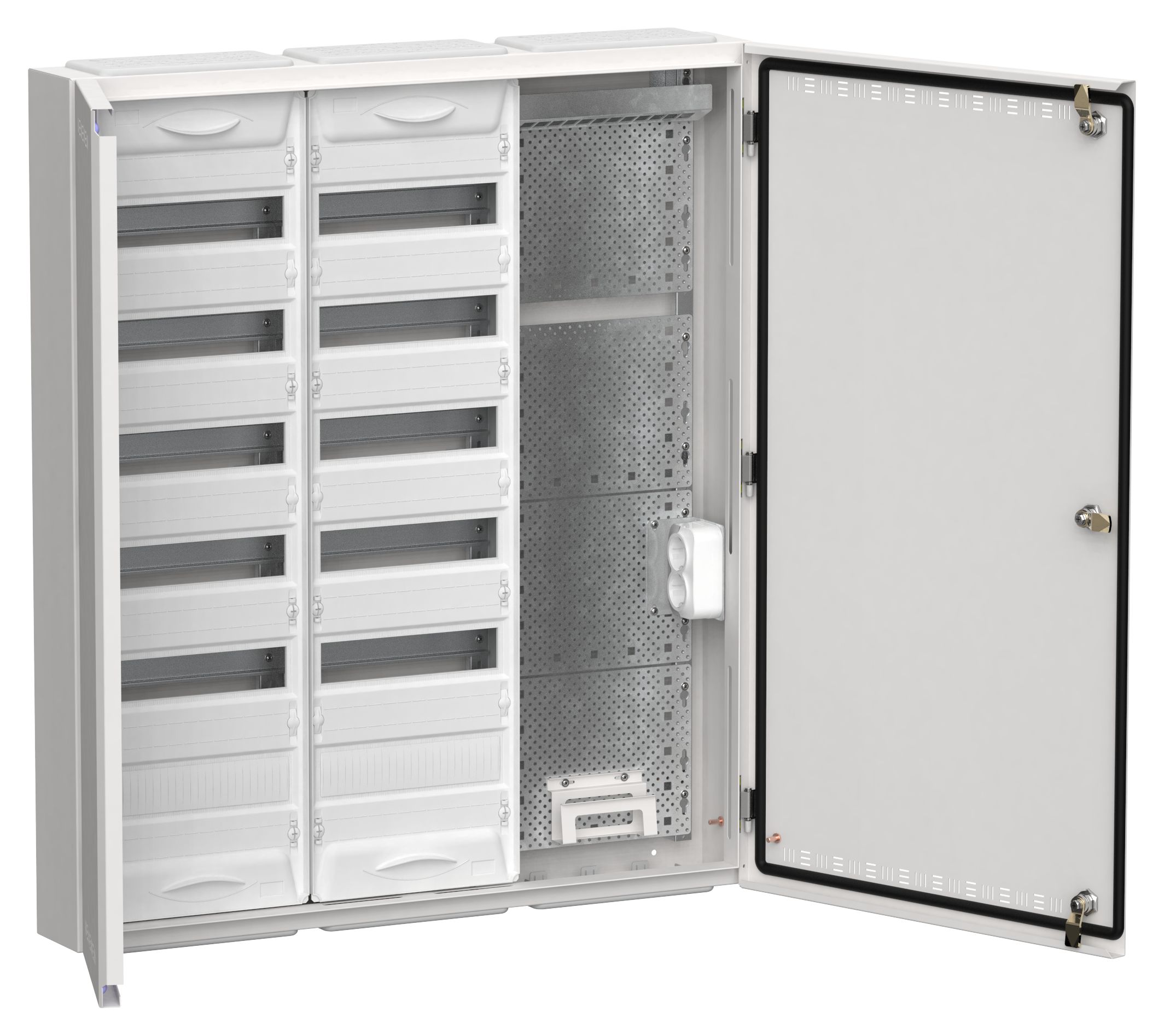 TITAN 5 Корпус комбинированный ЩРн-144 (3х72) 960х830х140мм IP30 белый IEK
