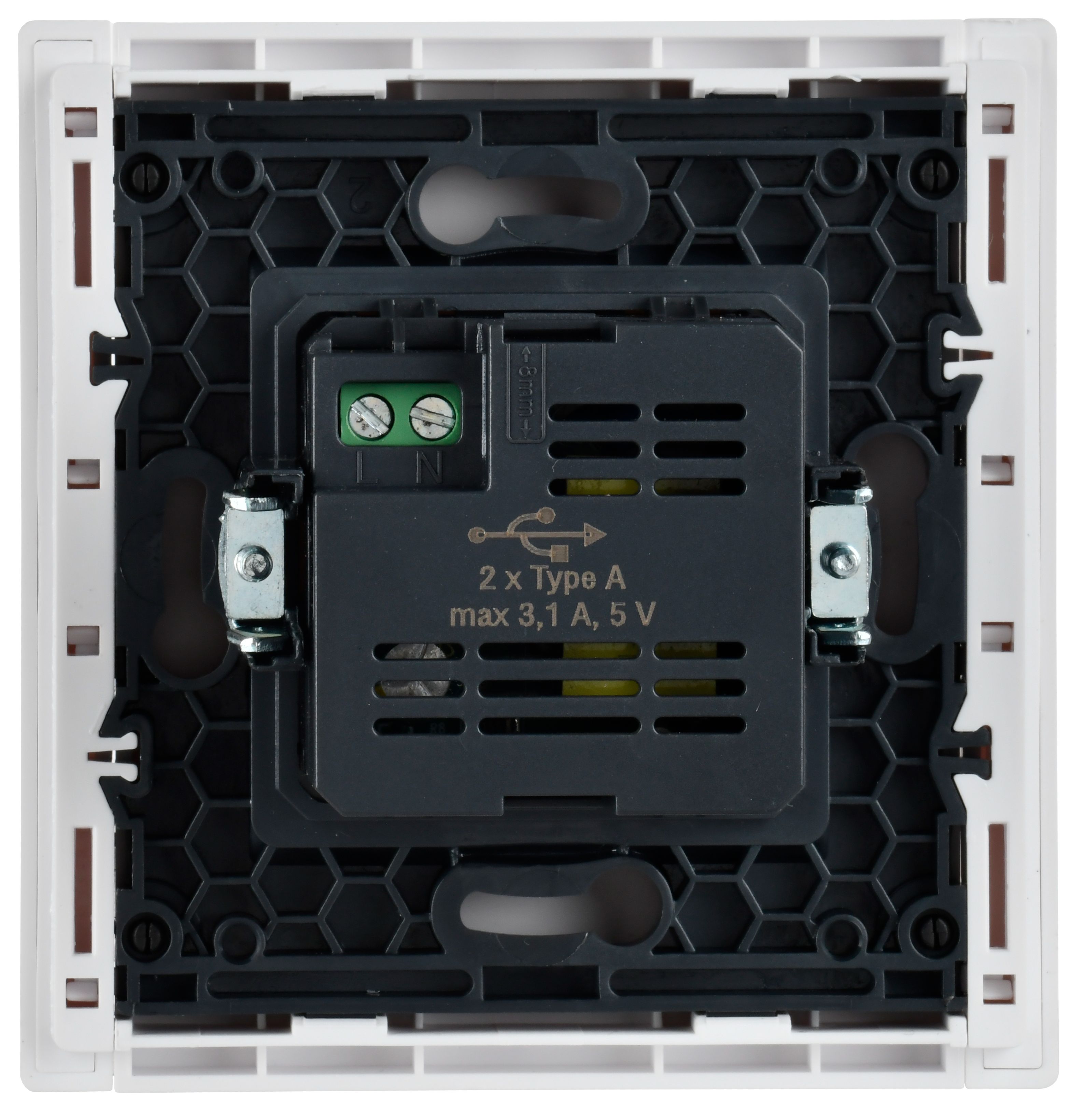 FORTE&PIANO Розетка USB A+A 3,1А FP249 белый IEK — фото