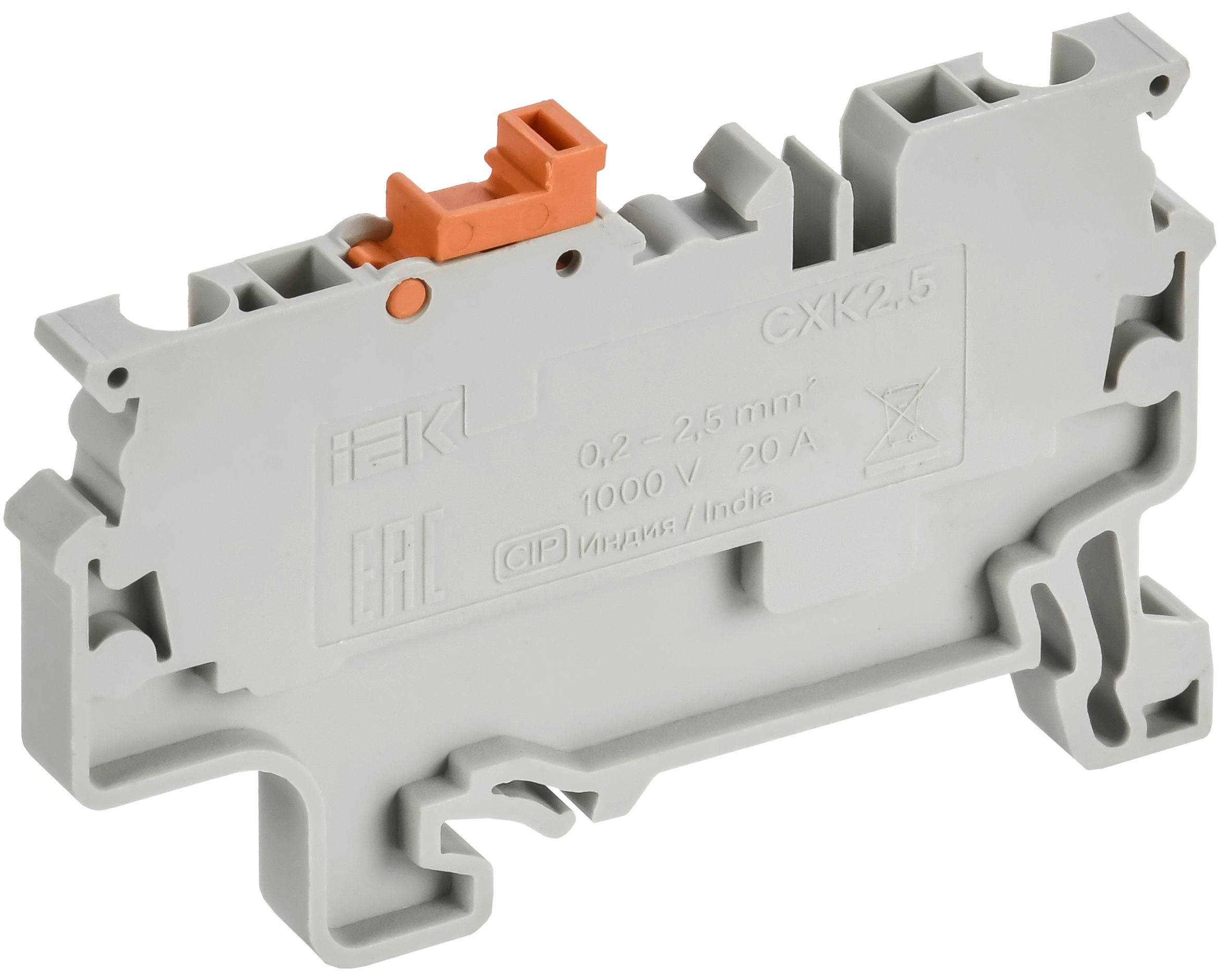ARMAFIX Клемма пружинная с ножевым размыкателем CXK2.5 IEK — фото