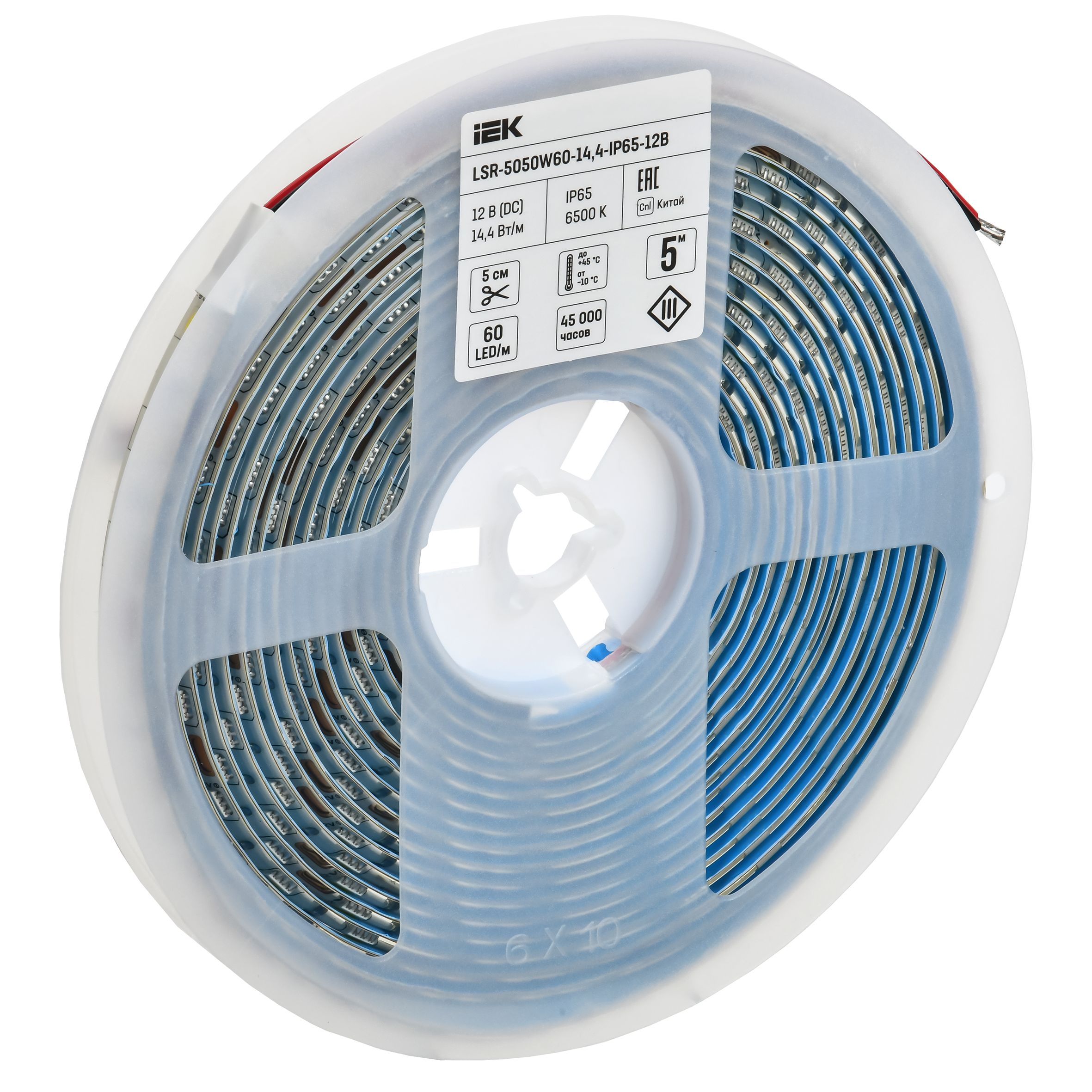 Лента светодиодная 5м LSR-5050W60-14,4-IP65-12В IEK — фото