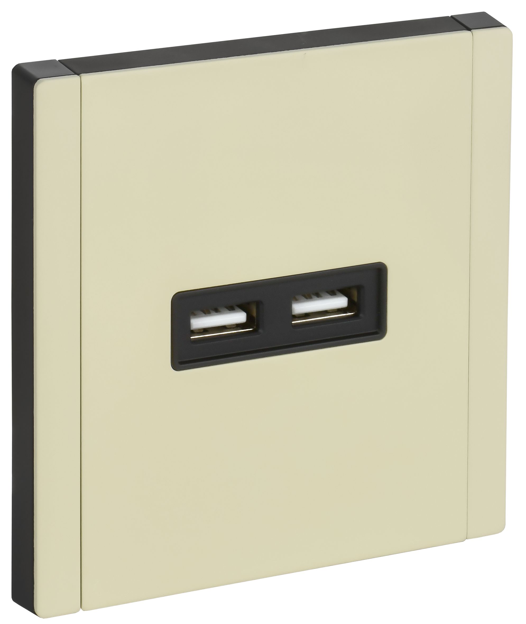 FORTE&PIANO Розетка USB A+A 3,1А FP849M металл слоновая кость IEK — фото