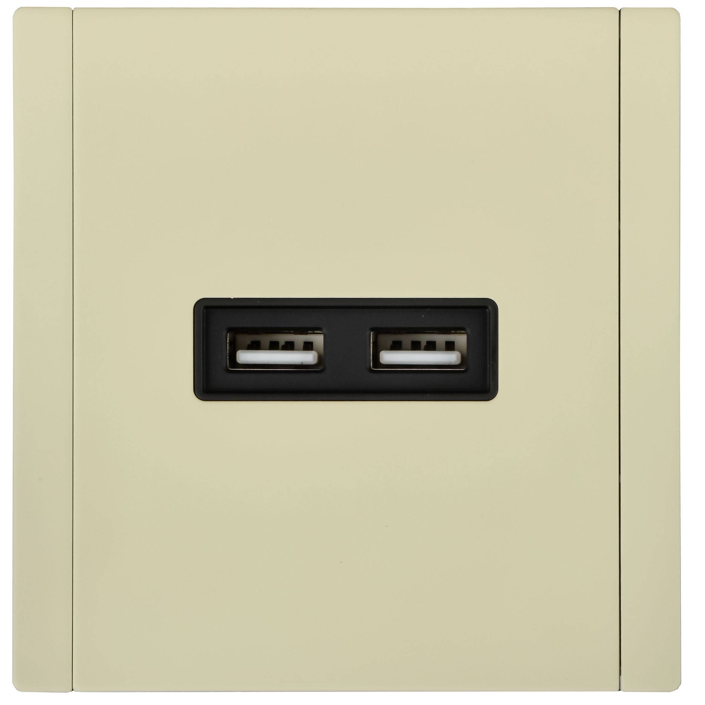 FORTE&PIANO Розетка USB A+A 3,1А FP849M металл слоновая кость IEK — фото