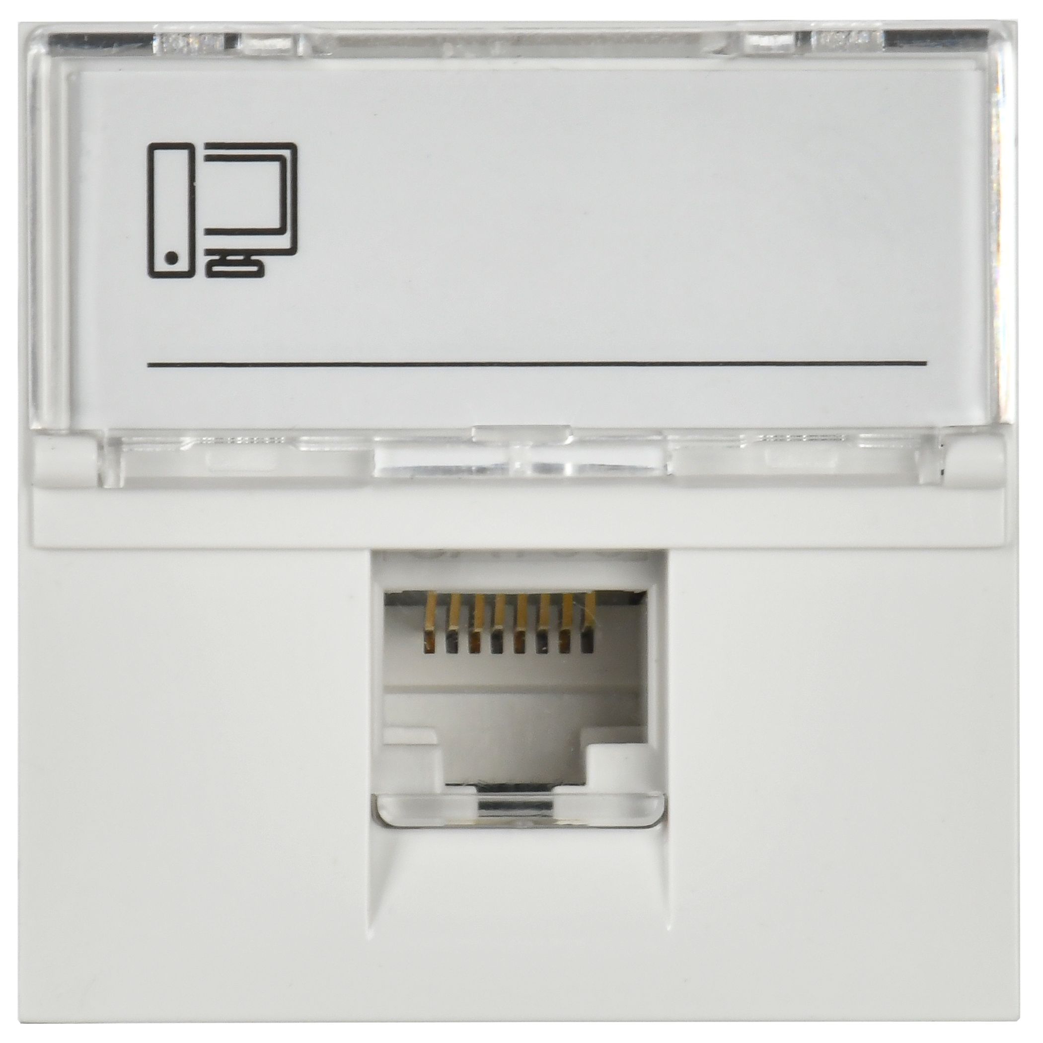 PRIMER РКИ-20-00-П-6 Розетка компьютерная RJ45 UTP кат.6 (2 модуля) белая IEK — фото