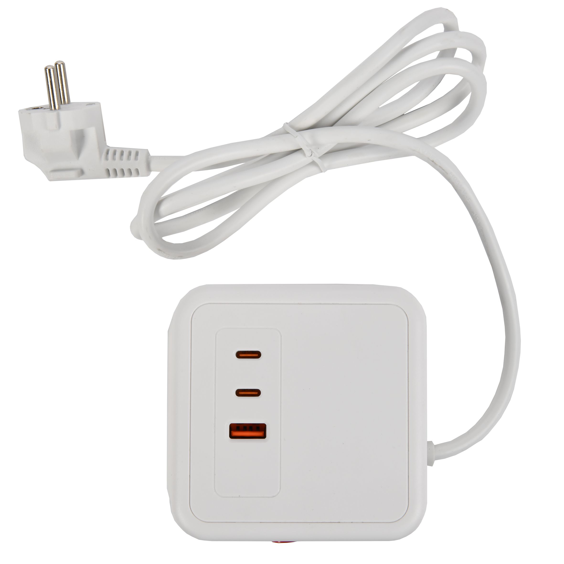 Удлинитель У08K 8 мест 2P+PE 1,5м 3х1,0мм2 16А/250В USB A+C 20Вт белый DOMINIC IEK — фото
