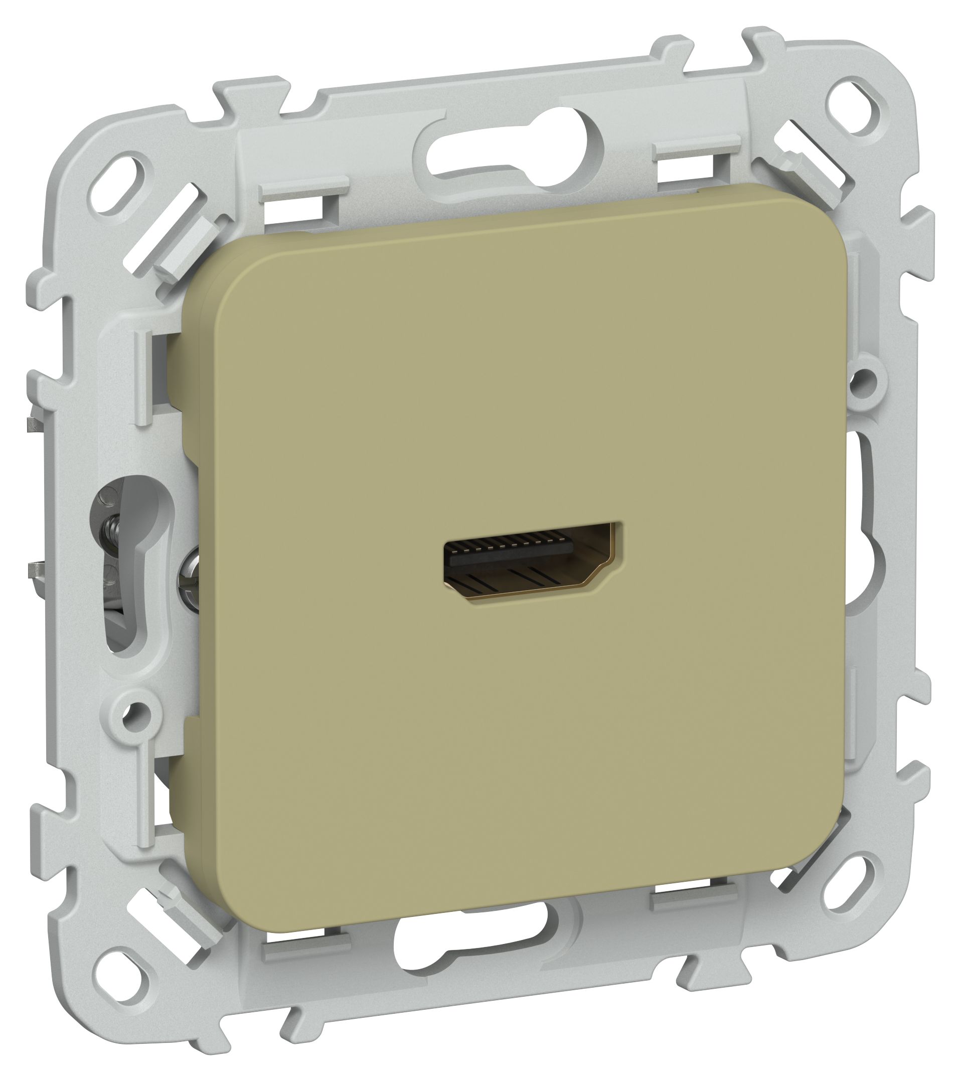 FLITE Розетка HDMI РШДМА-ФлО оливковый IEK — фото