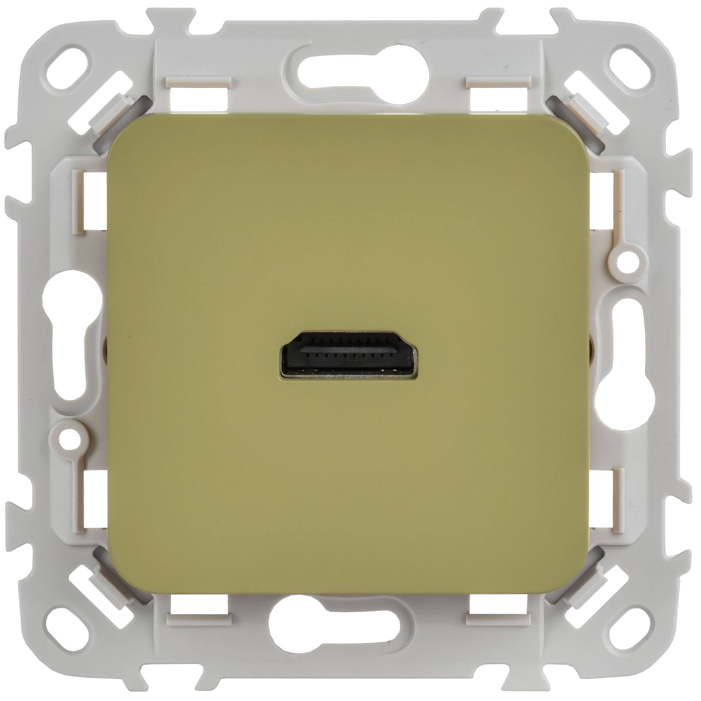 FLITE Розетка HDMI РШДМА-ФлО оливковый IEK — фото