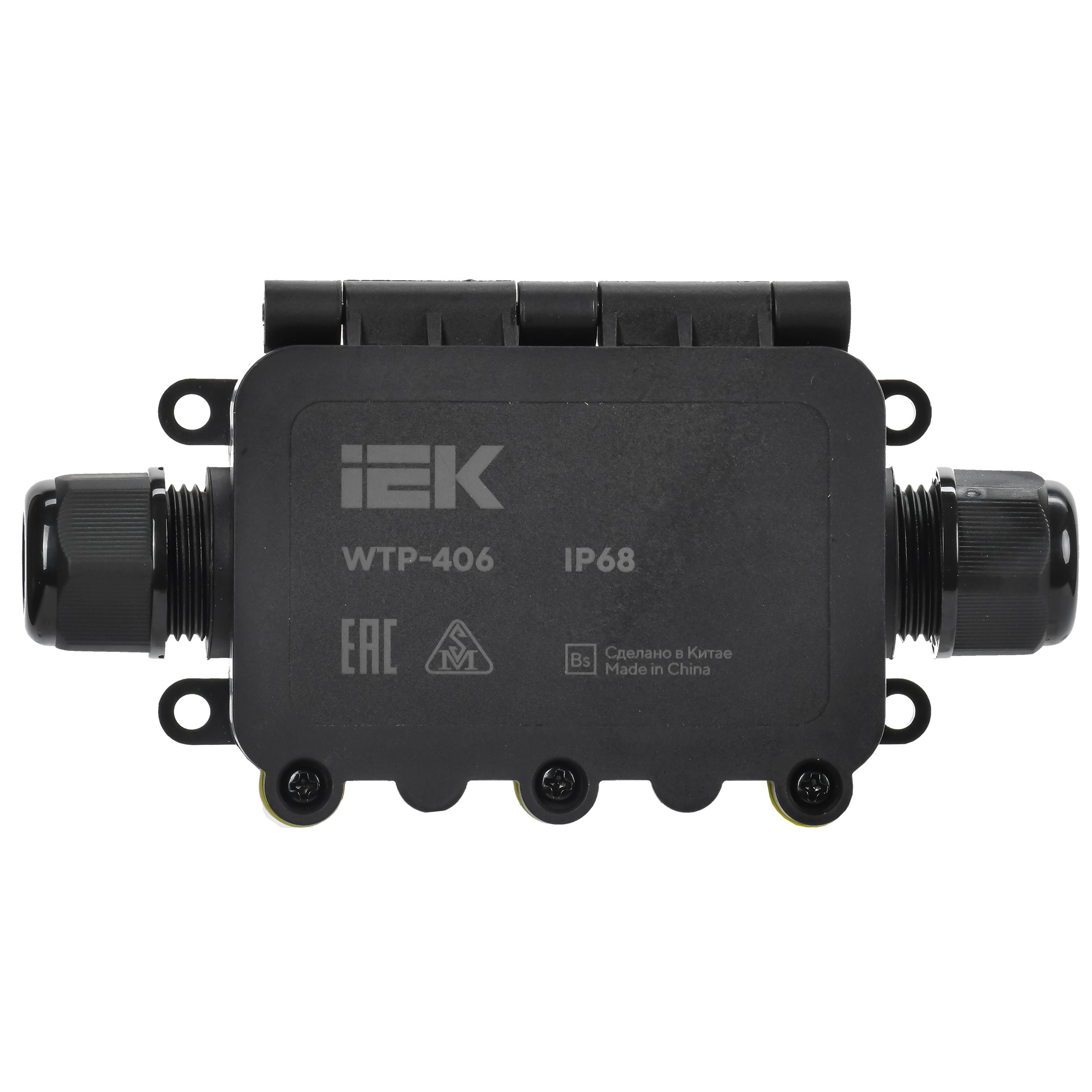 Коробка распределительная герметичная WTP-406 2 ввода IP68 IEK — фото