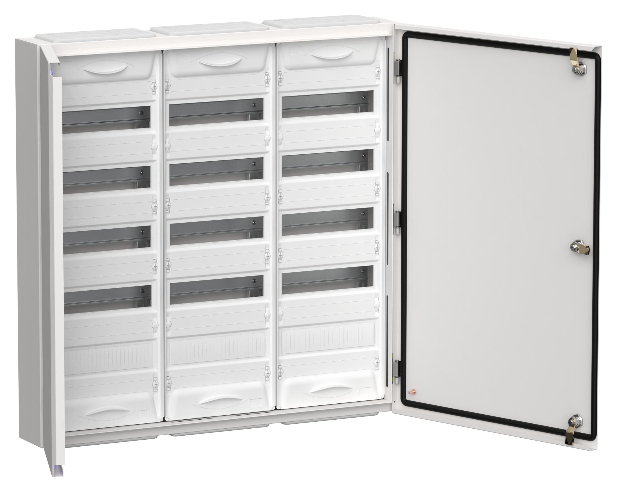 TITAN 5 Корпус металлический ЩРн-180 (3х60) 835х830х140мм IP54 белый (две двери) IEK
