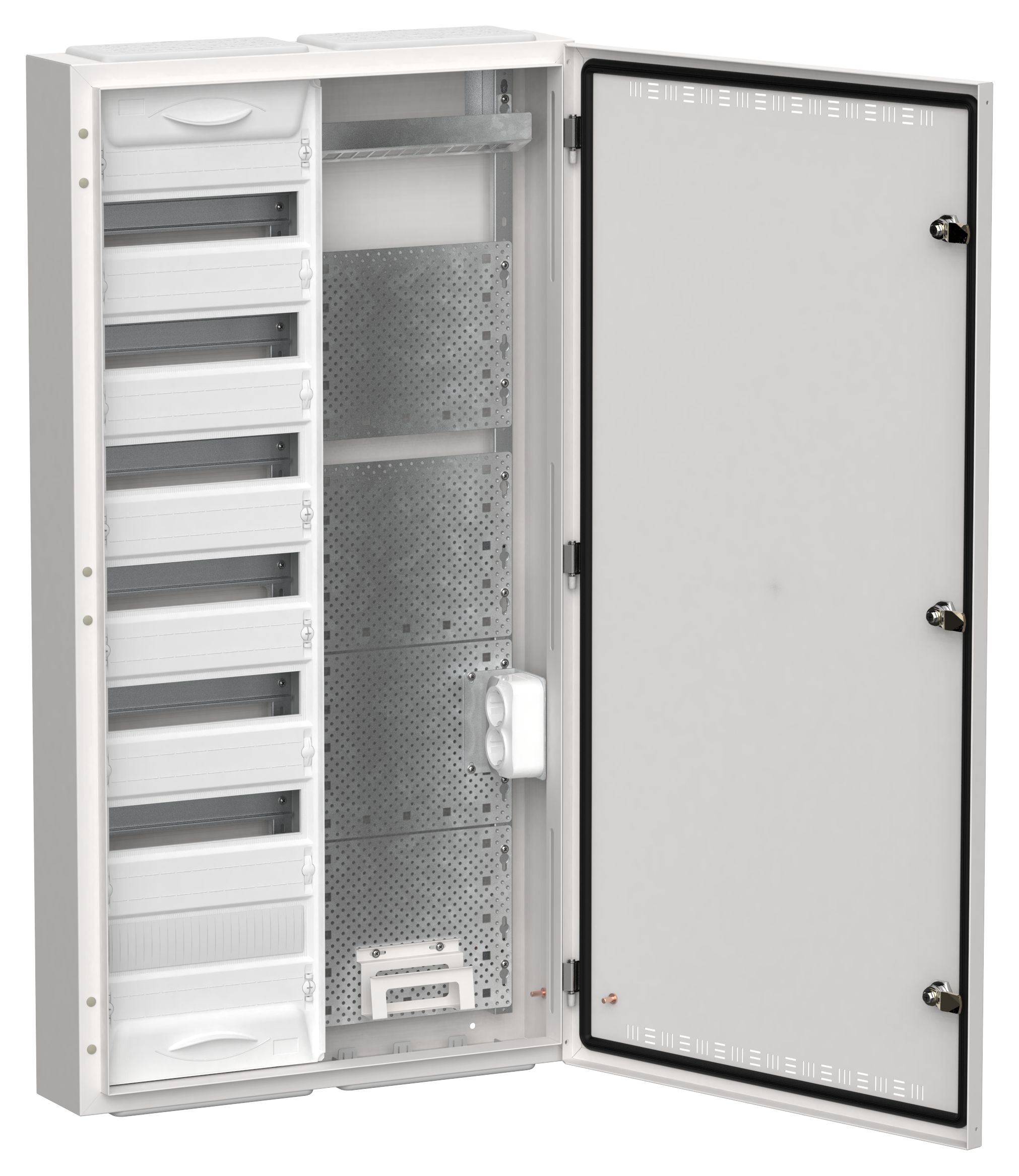 TITAN 5 Корпус комбинированный ЩРн-84 (2х84) 1085х570х140мм IP30 белый IEK