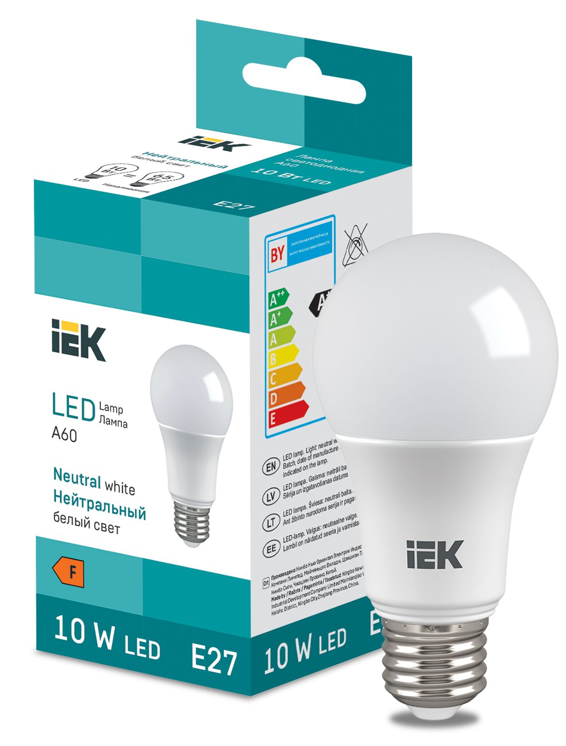 LED Bulb A60 950lm 4000K E27 IEK