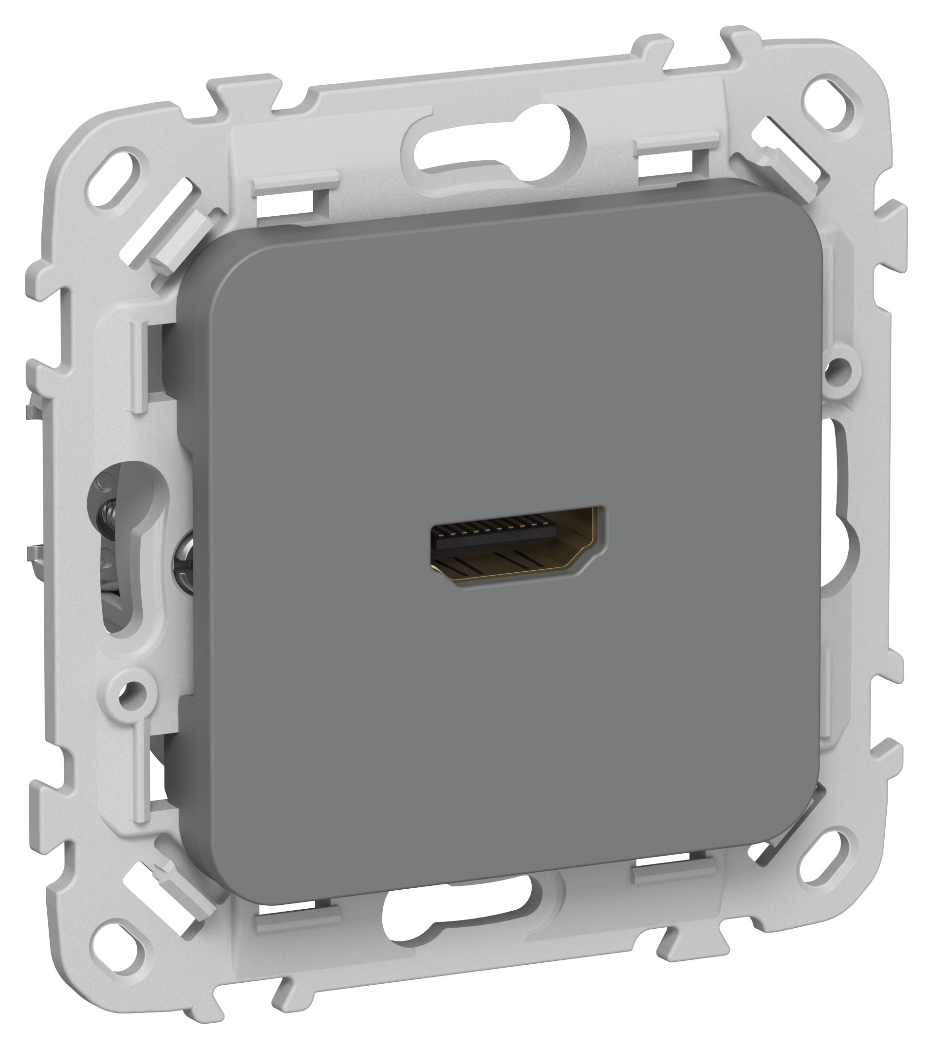 FLITE Розетка HDMI РШДМА-ФлМА мокрый асфальт IEK