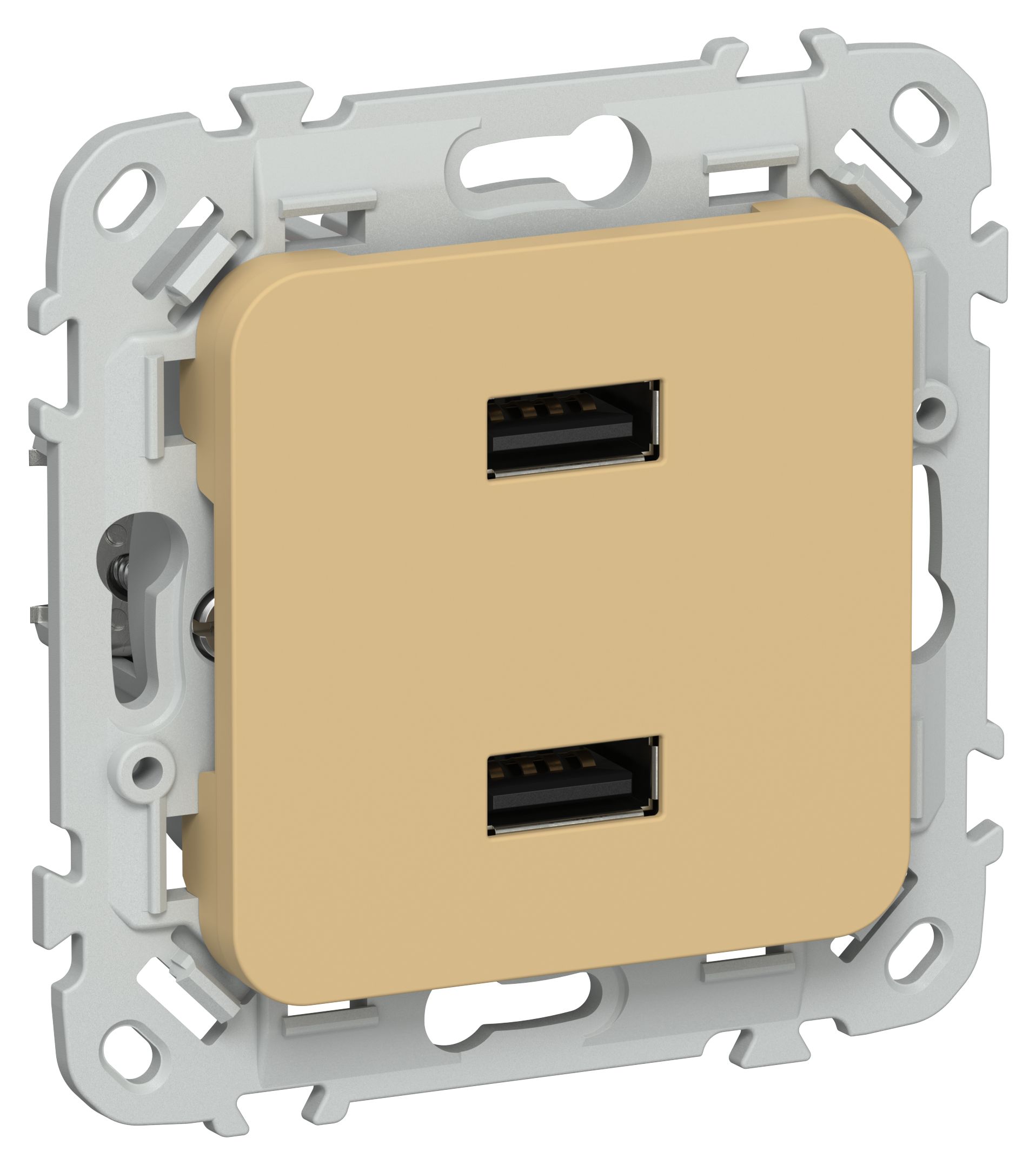 FLITE Розетка USB A+A 2,1А РЮ-2-ФлШм шамуа IEK