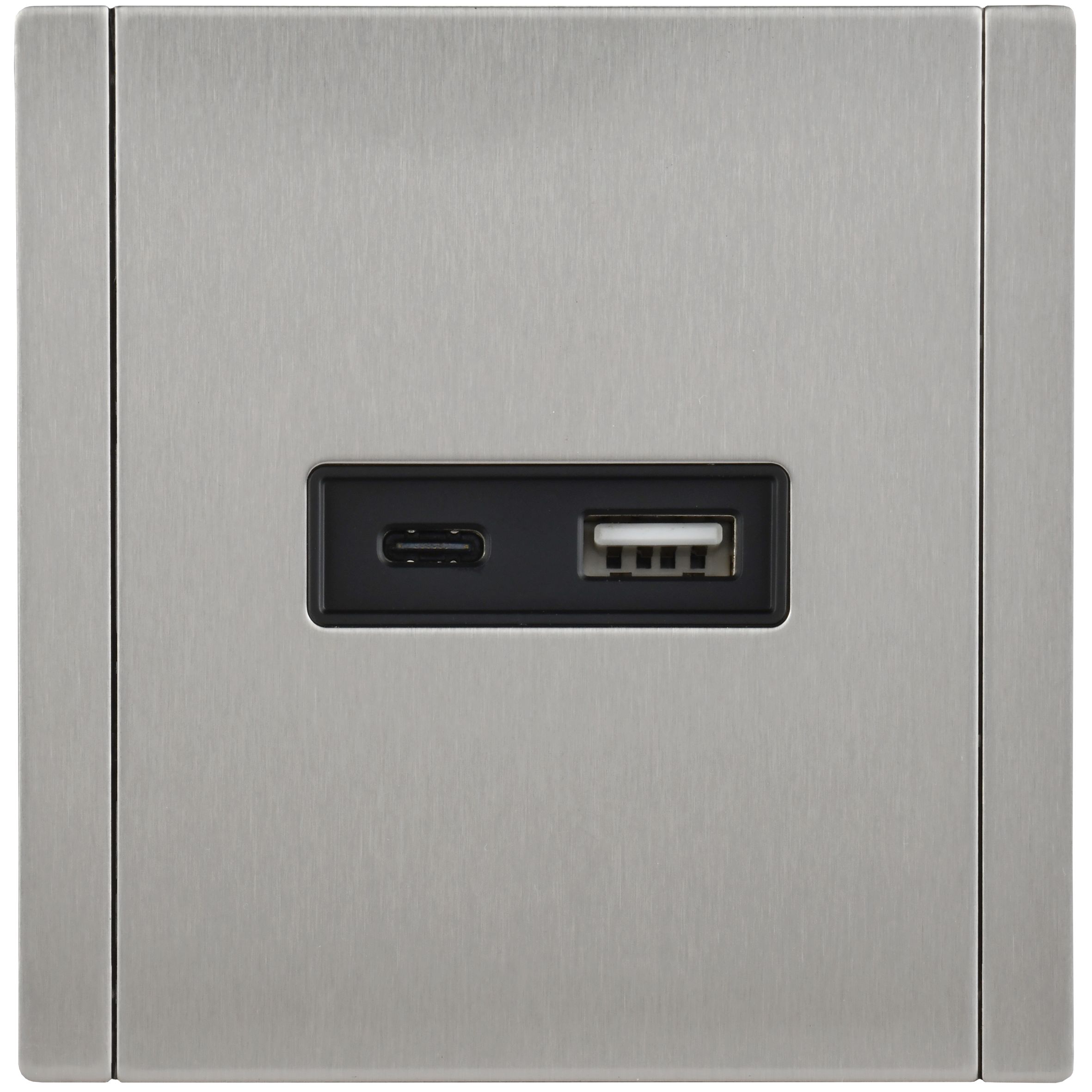 FORTE&PIANO Розетка USB A+C 18Вт FP751M металл никель IEK — фото