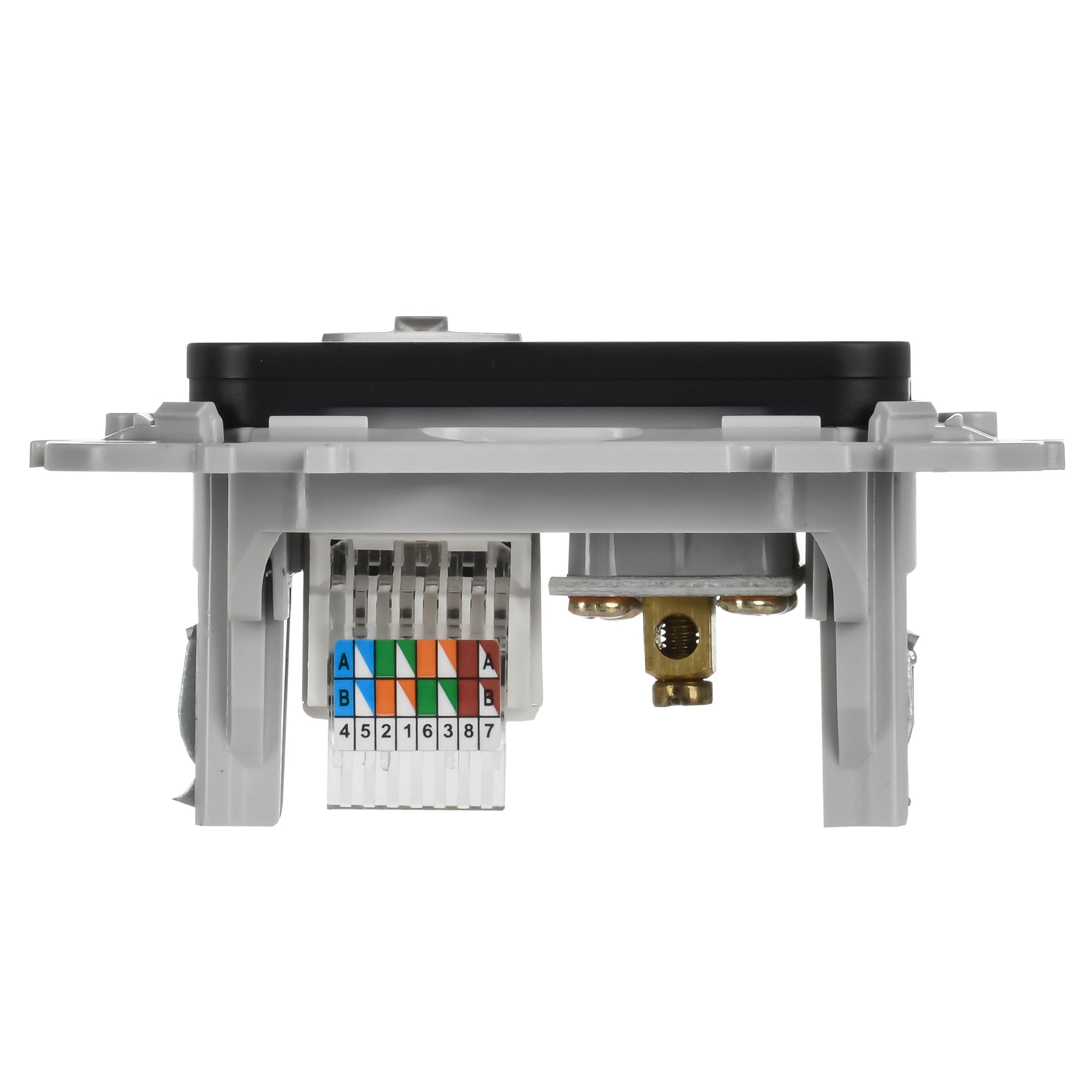 FLITE Розетка 2-местная RJ45/TV категория 5Е UTP РКТВ5е-2-0-ФлЧ черный IEK — фото