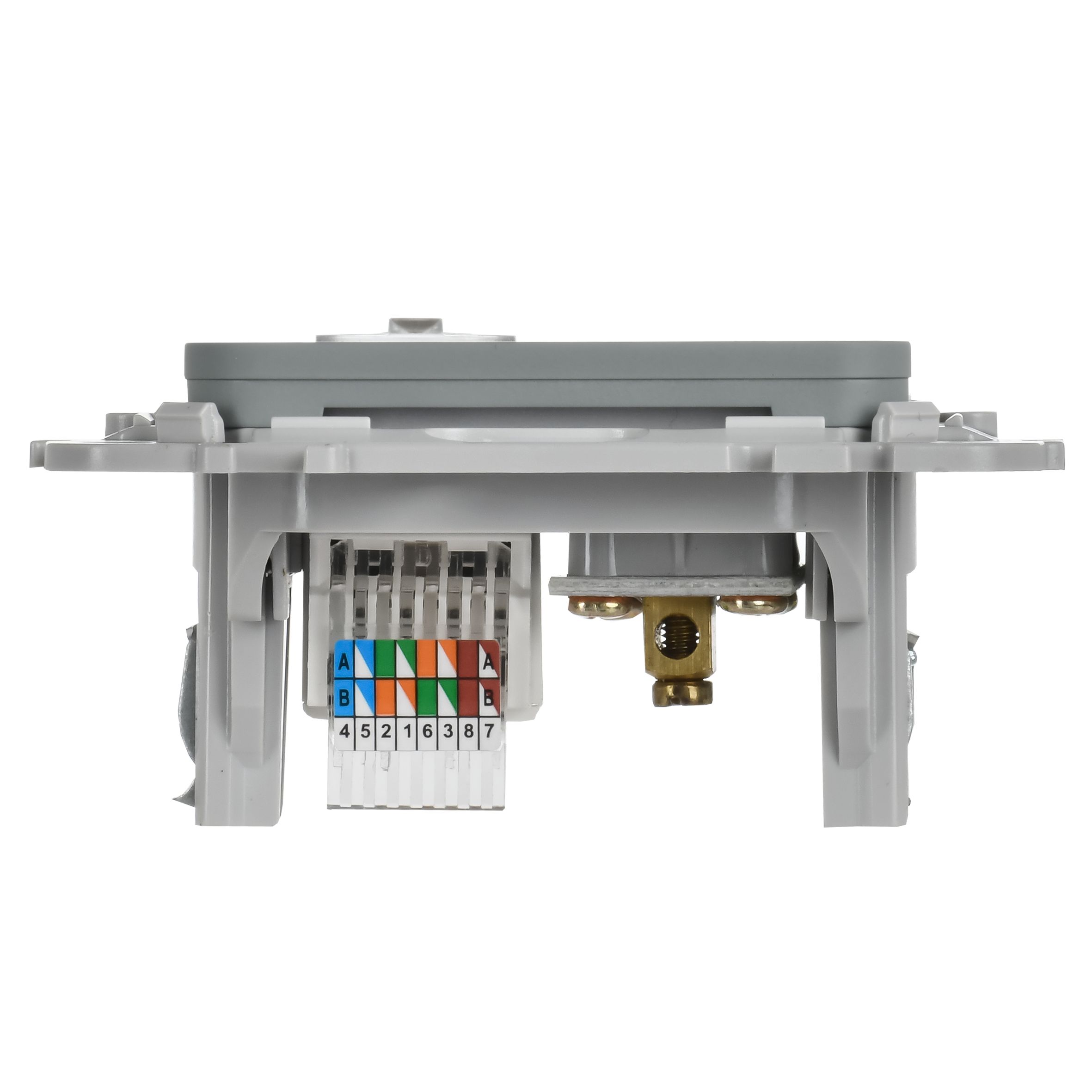 FLITE Розетка 2-местная RJ45/TV категория 5Е UTP РКТВ5е-2-0-ФлС серый IEK — фото