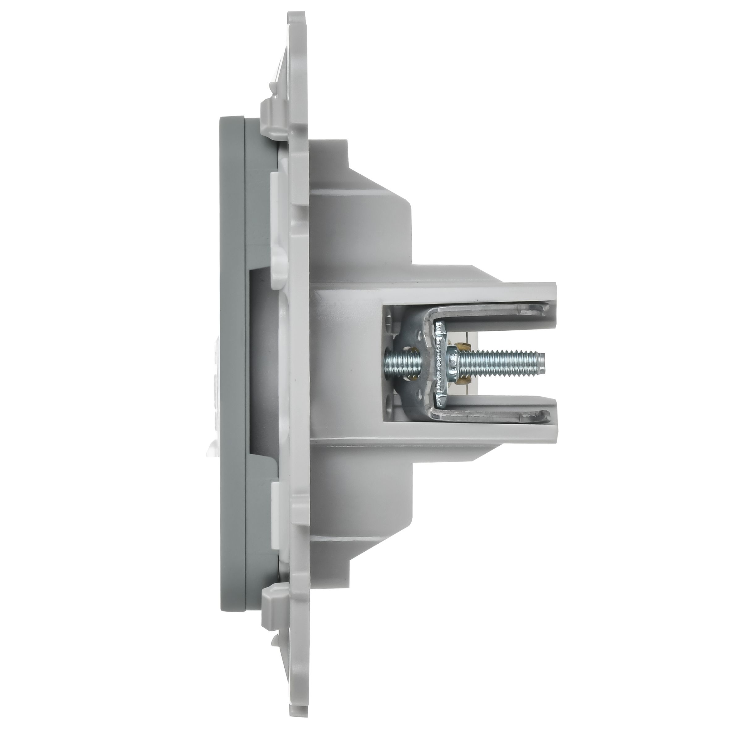 FLITE Розетка 2-местная RJ45/TV категория 5Е UTP РКТВ5е-2-0-ФлС серый IEK — фото