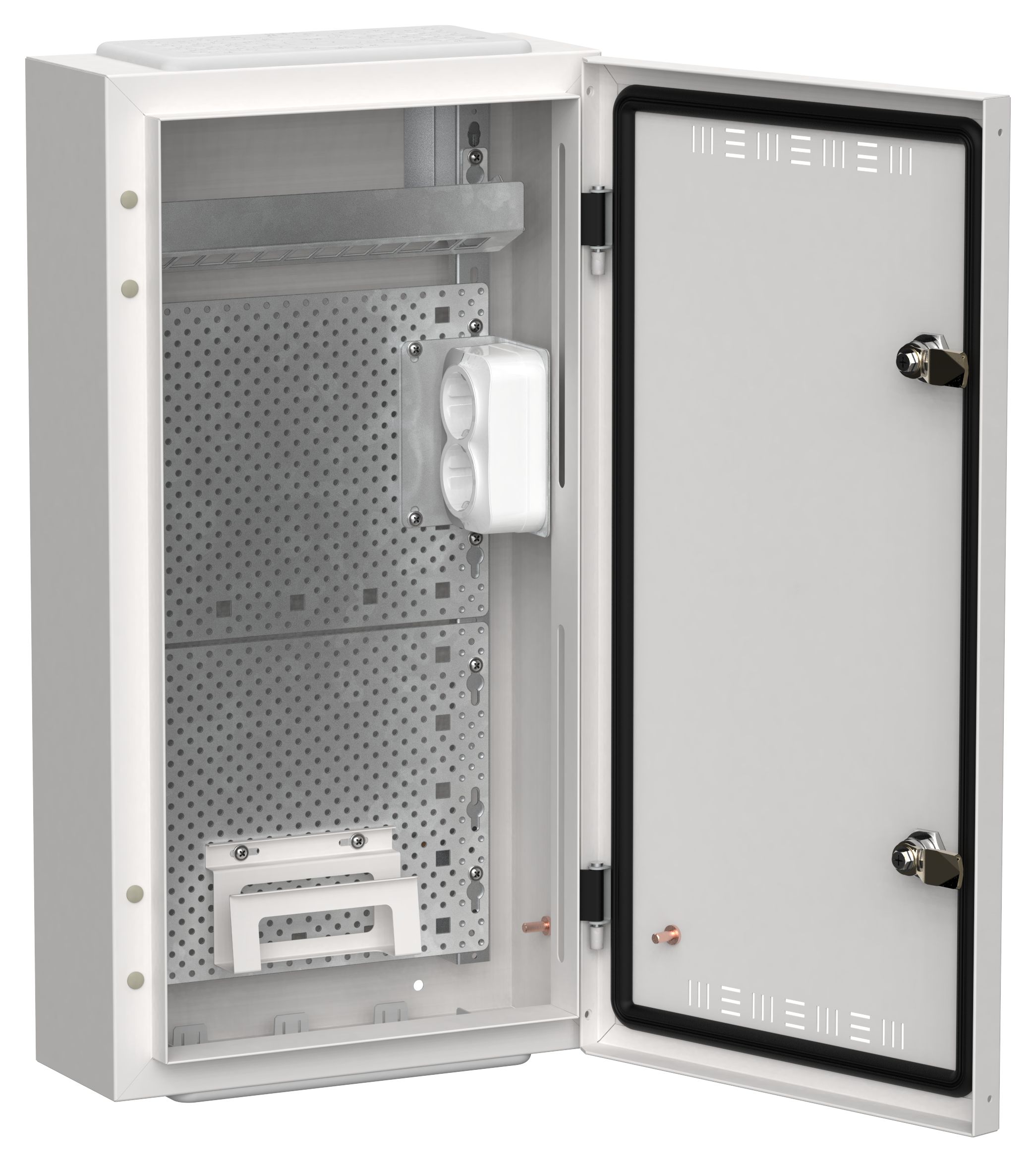 TITAN 5 Корпус мультимедиа ЩРн-36 (1х36) 585х310х140мм IP30 белый IEK