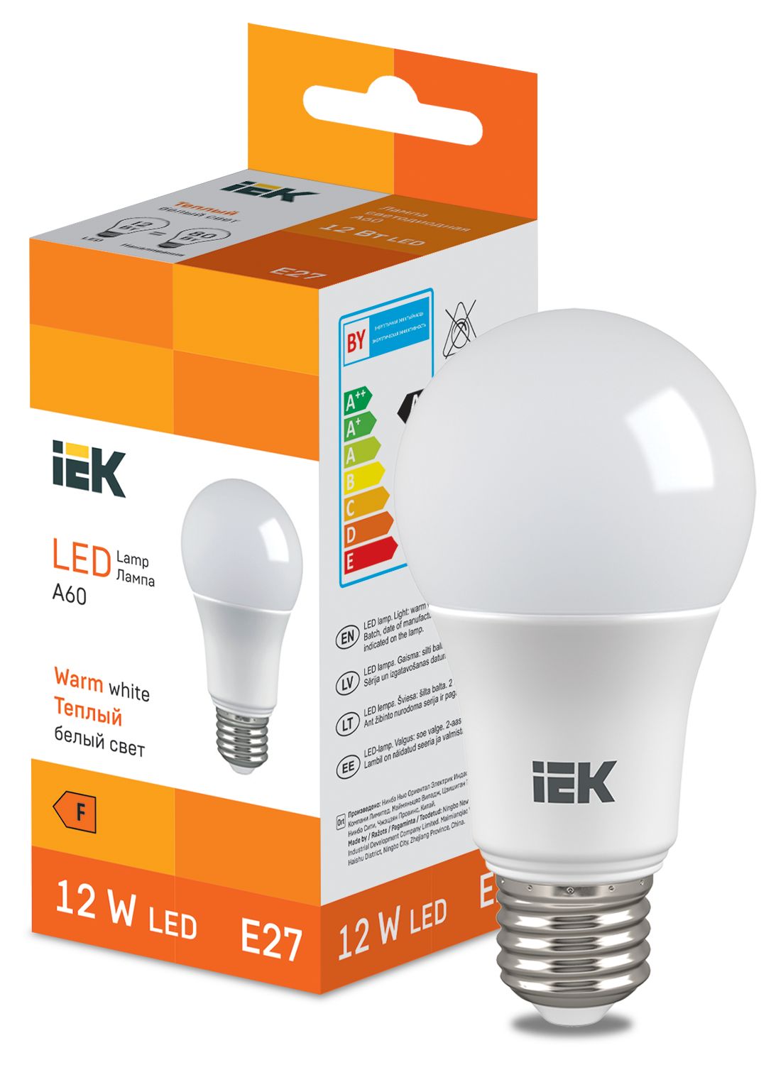 LED Bulb A60 1140lm 4000K E27 IEK
