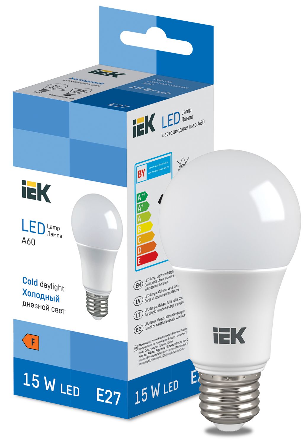 LED Bulb A60 1500lm 6500K E27 IEK