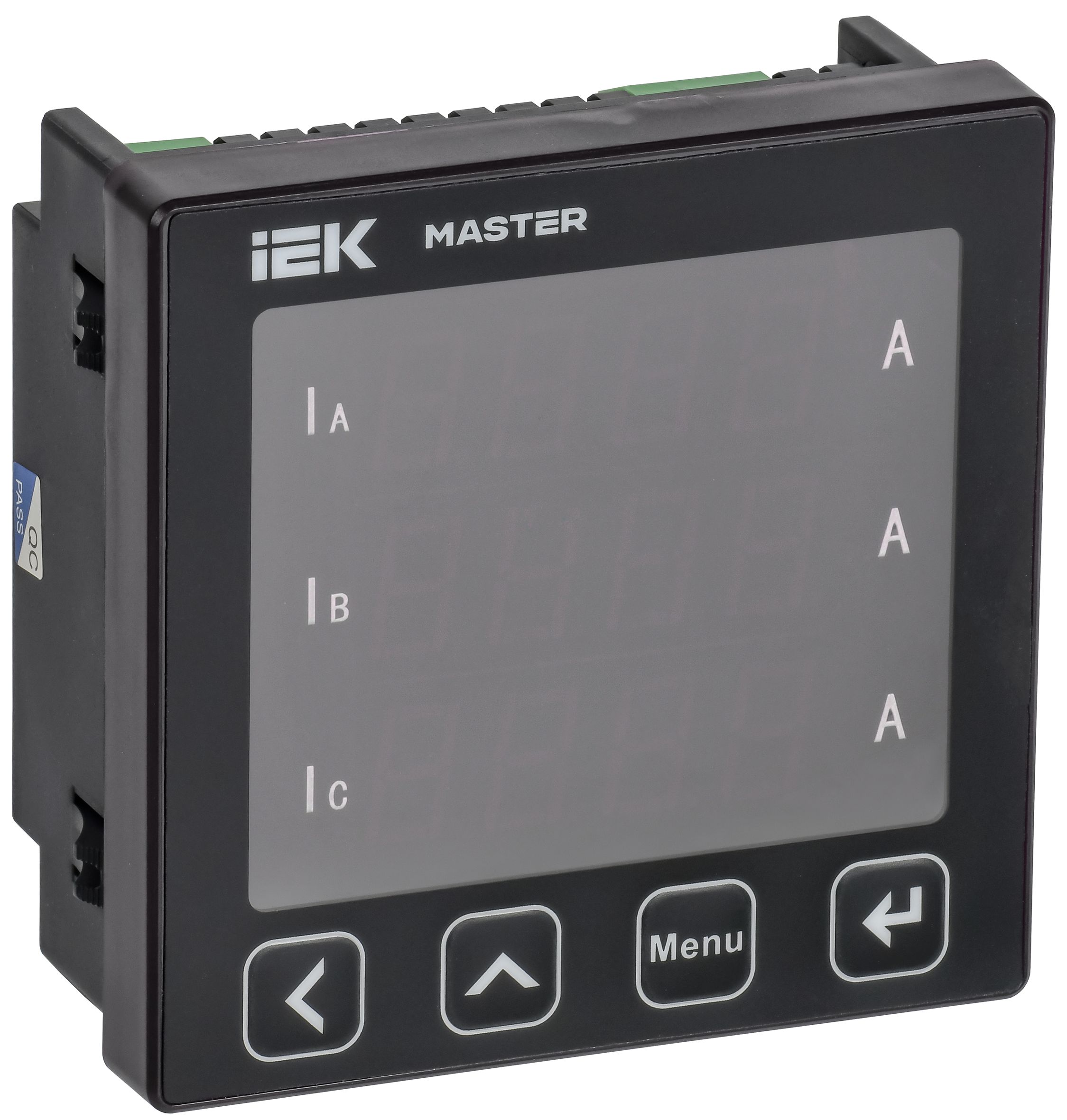 Амперметр цифровой щитовой трехфазный RS-485 96х96 LED MASTER IEK — фото