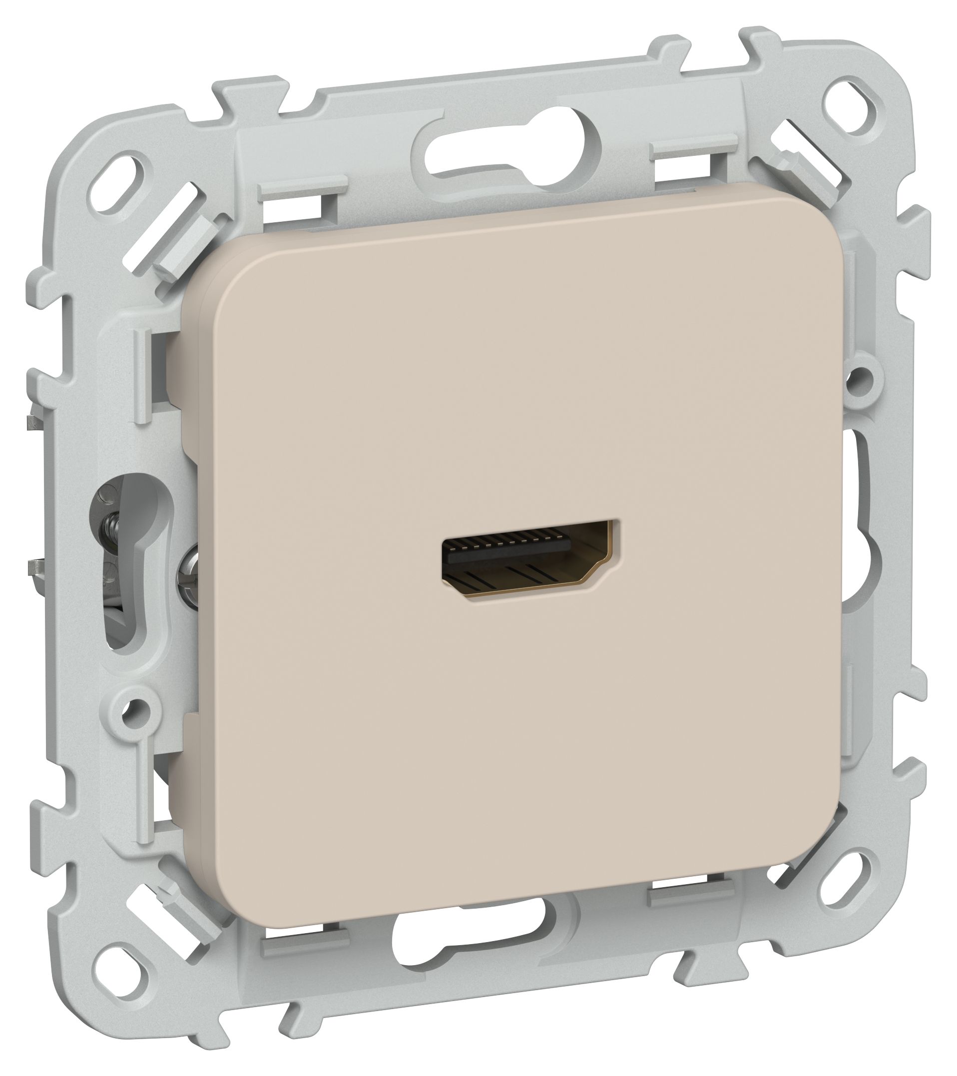 FLITE Розетка HDMI РШДМА-ФлЛ льняной IEK — фото