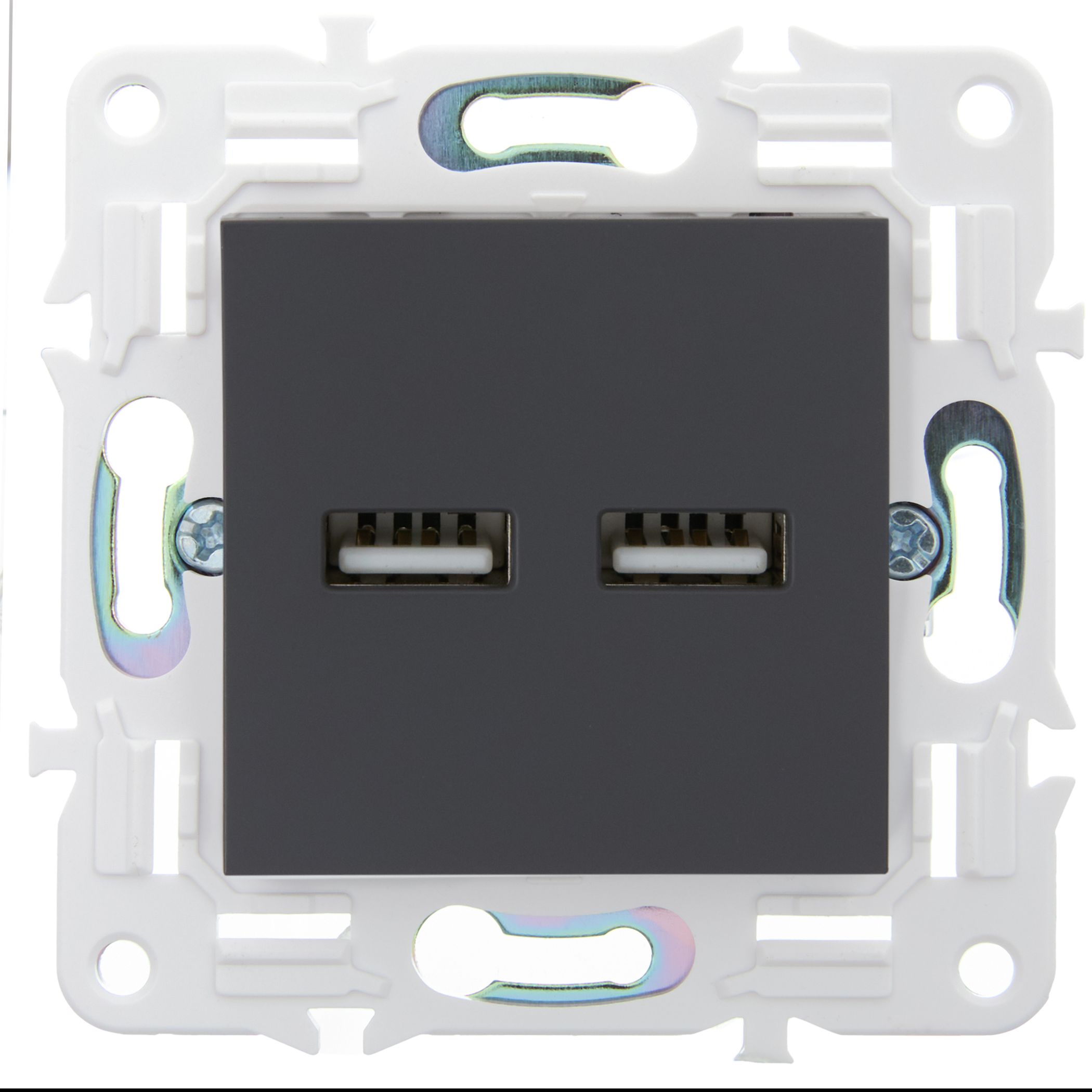 SKANDY Розетка USB A+A 3,1А SK-R15T титан IEK — фото