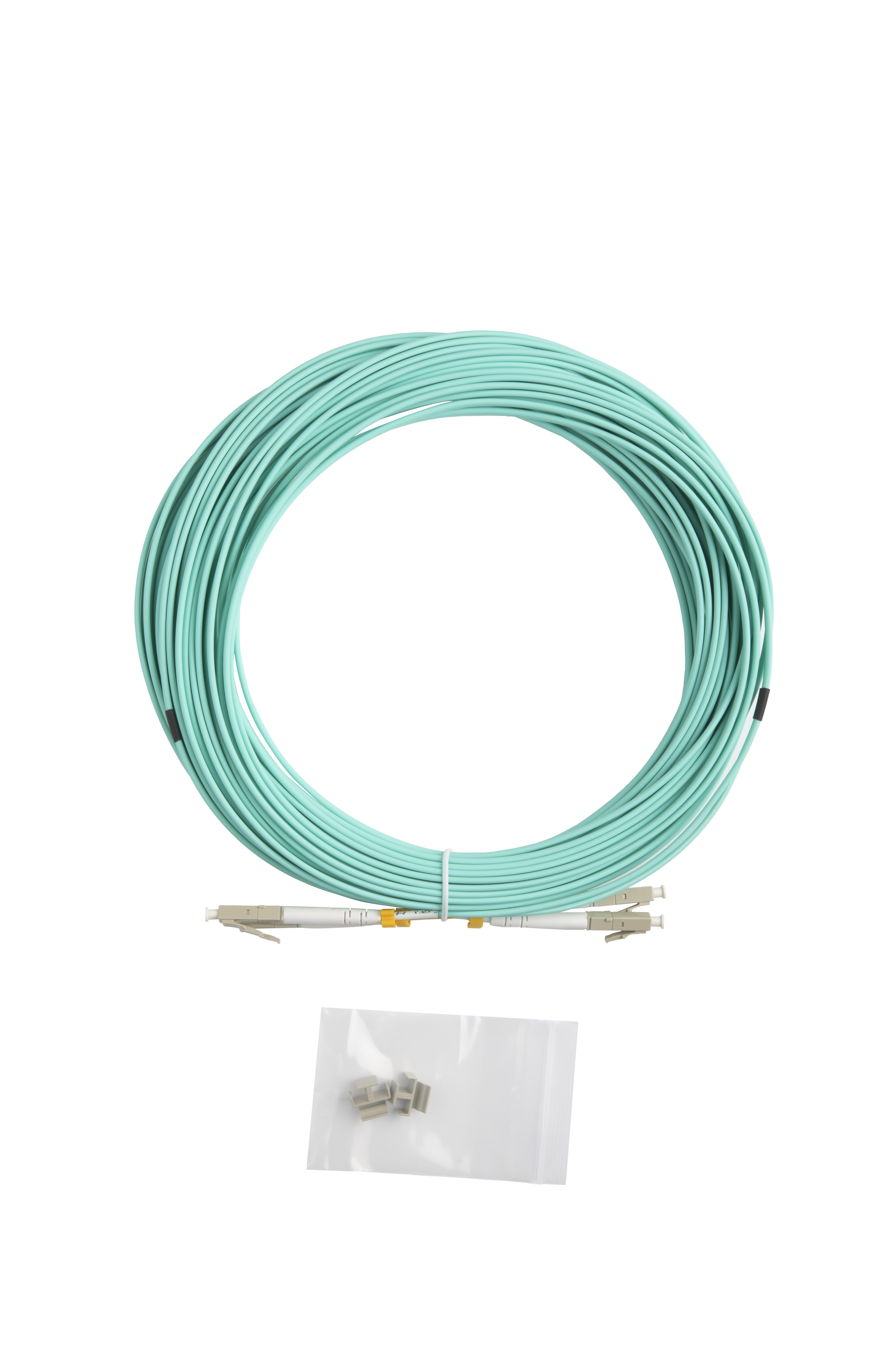 Hyperline FC-D2-503-LC/UR-LC/UR-H-15M-LSZH-AQ Патч-корд волоконно-оптический (шнур) MM 50/125 (OM3), LC-LC, UPC, duplex, 2.0 мм, до 100G, LSZH, 15 м (замена FC-D2-503-LC/PR-LC/PR-H-15M-LSZH-AQ) — фото
