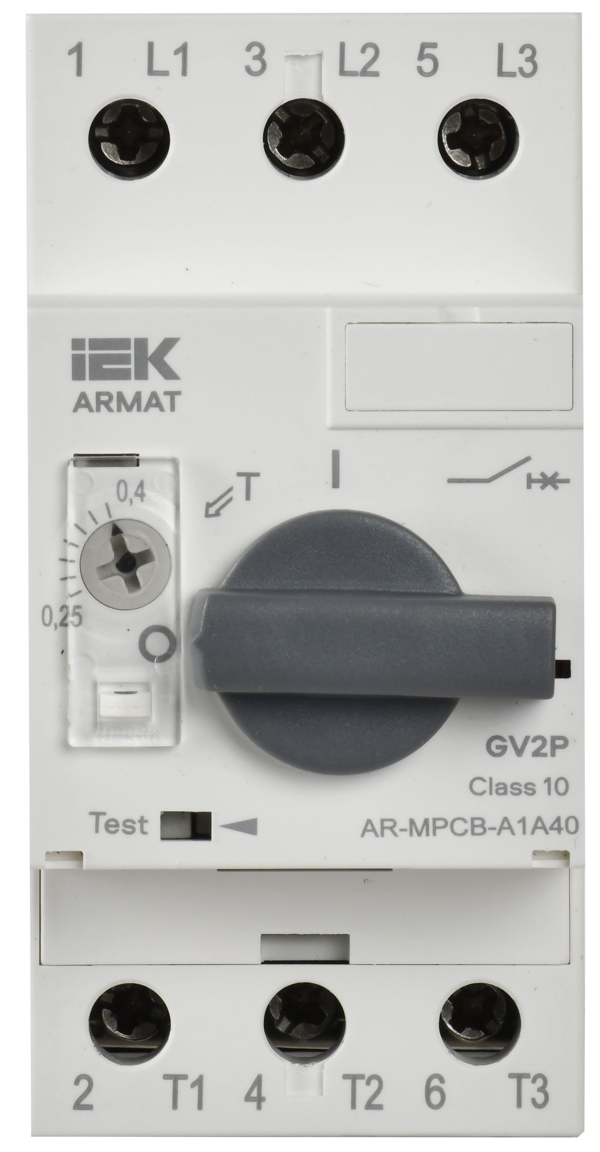 ARMAT Автоматический выключатель защиты двигателя A1 GV2P 0,24-0,4А IEK — фото