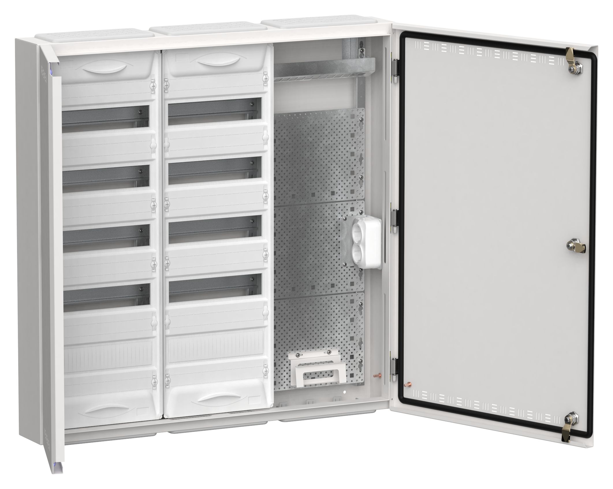 TITAN 5 Корпус комбинированный ЩРн-120 (3х60) 835х830х140мм IP30 белый IEK