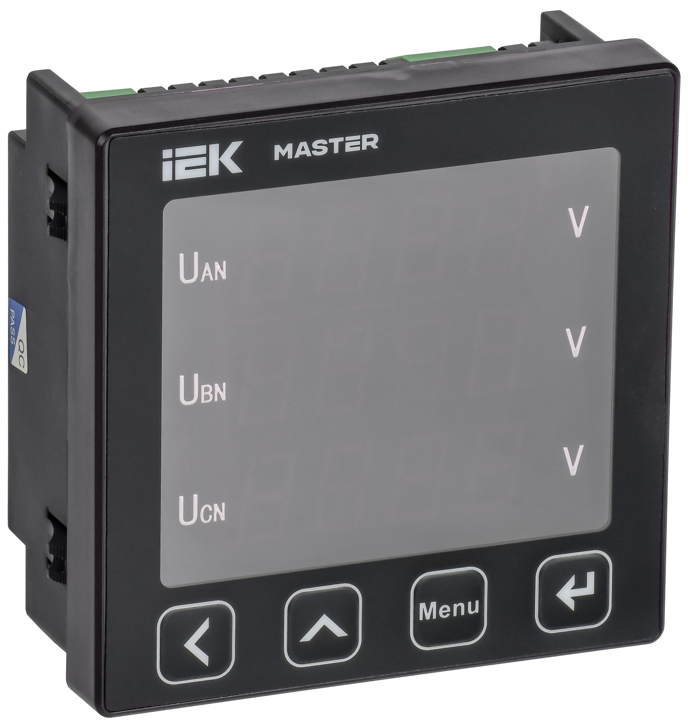Вольтметр цифровой щитовой трехфазный RS-485 96х96 LED MASTER IEK — фото