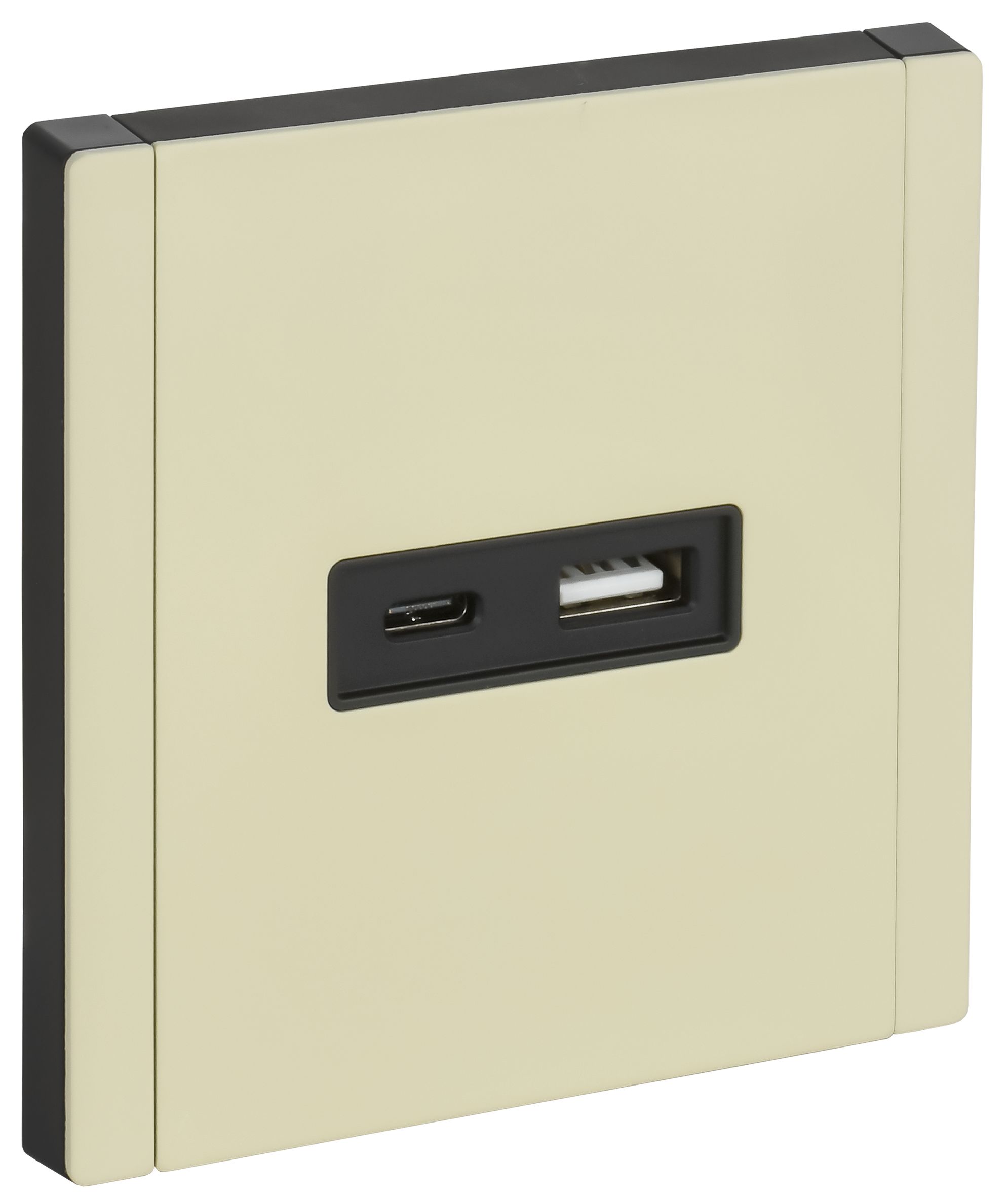 FORTE&PIANO Розетка USB A+C 3,1А FP850M металл слоновая кость IEK — фото