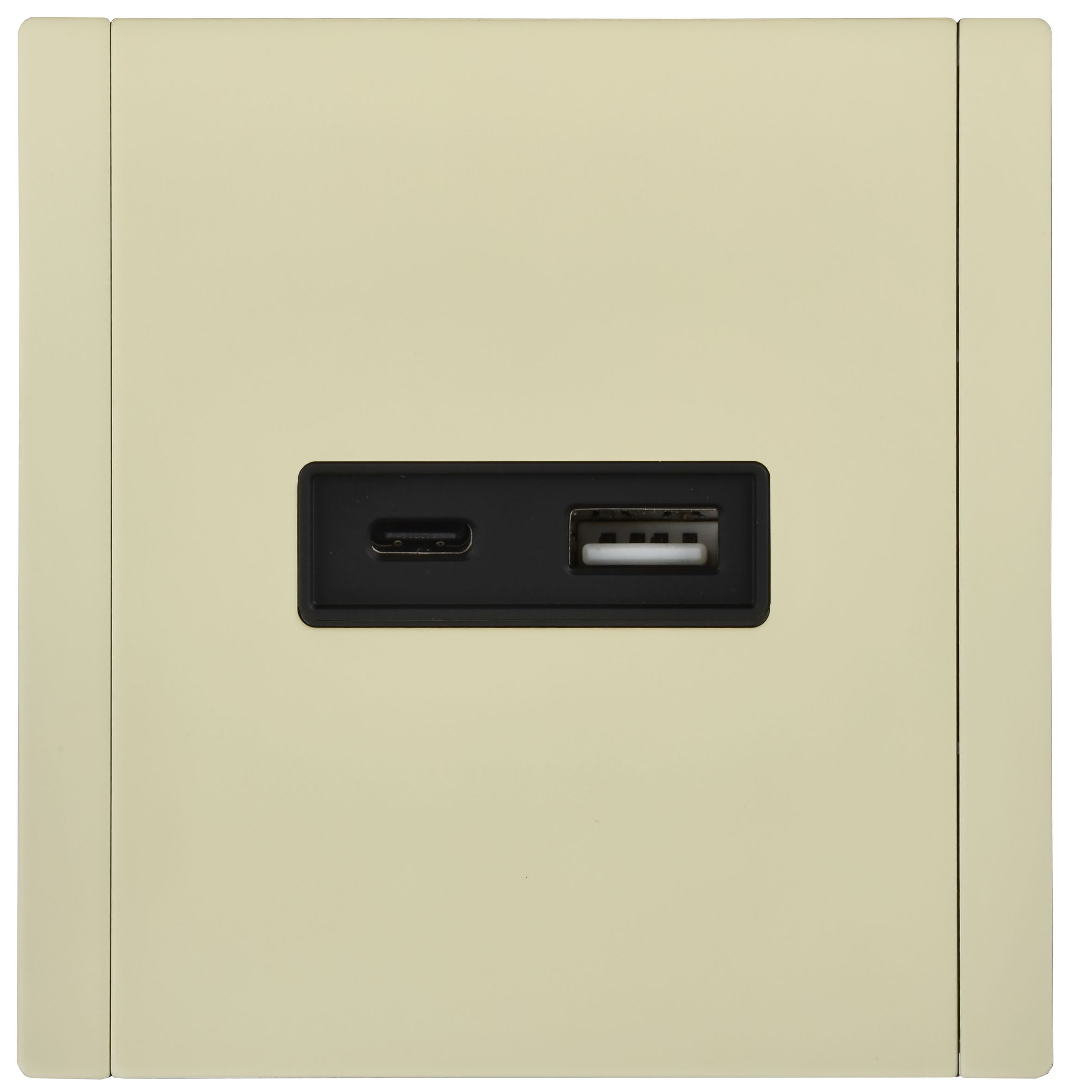 FORTE&PIANO Розетка USB A+C 3,1А FP850M металл слоновая кость IEK — фото