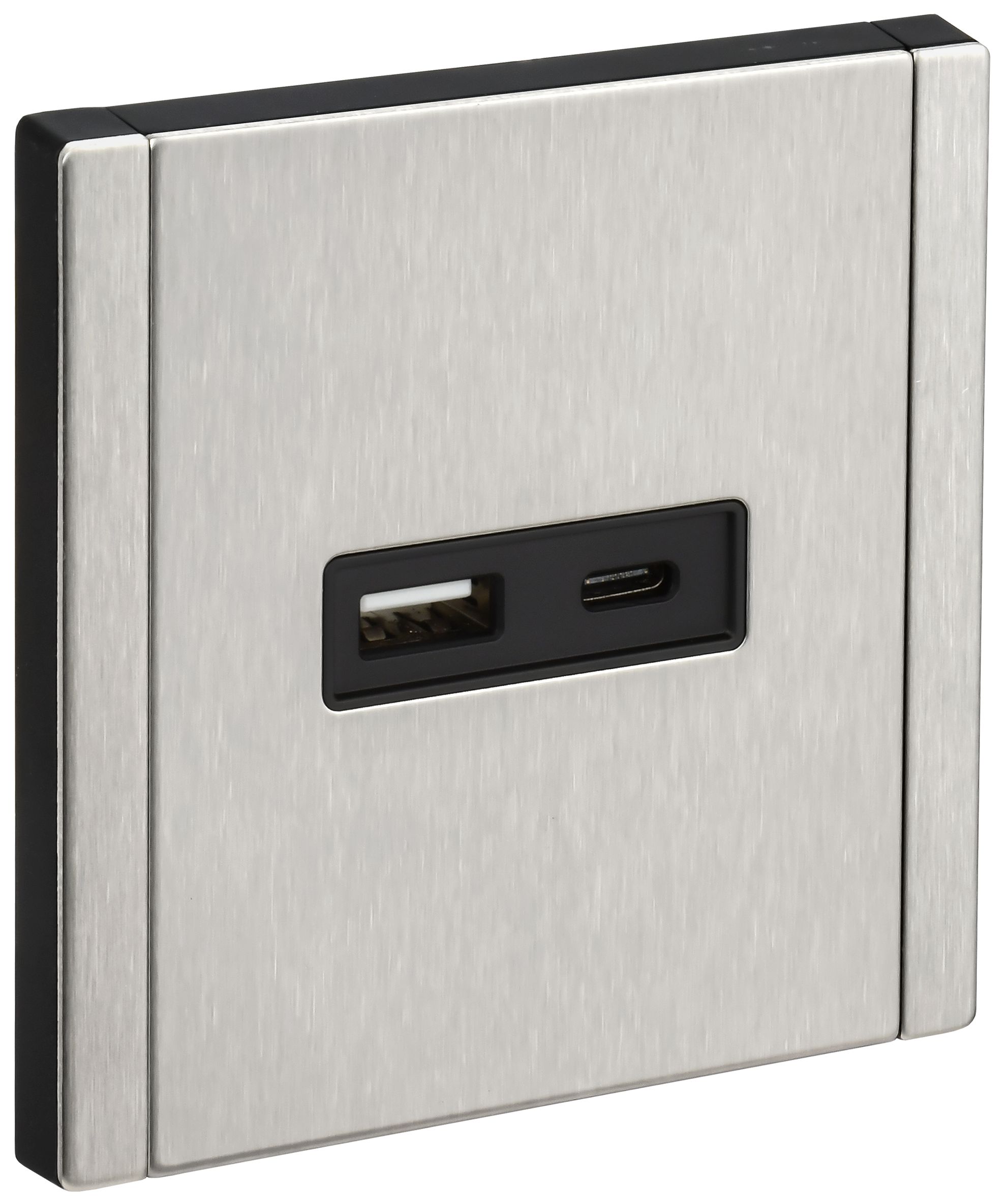 FORTE&PIANO Розетка USB A+C 3,1А FP750M металл никель IEK — фото