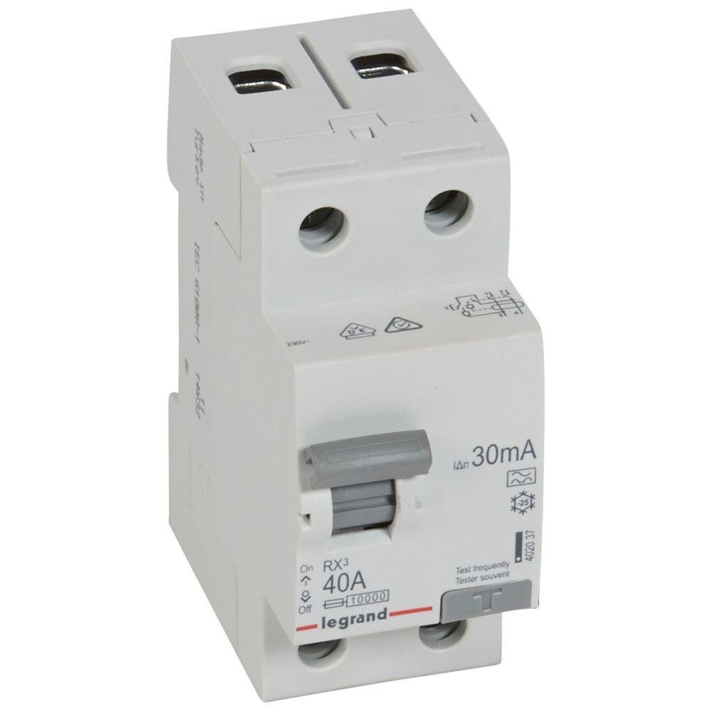 RX3 ВДТ 30мА 40А 2П A LEGRAND