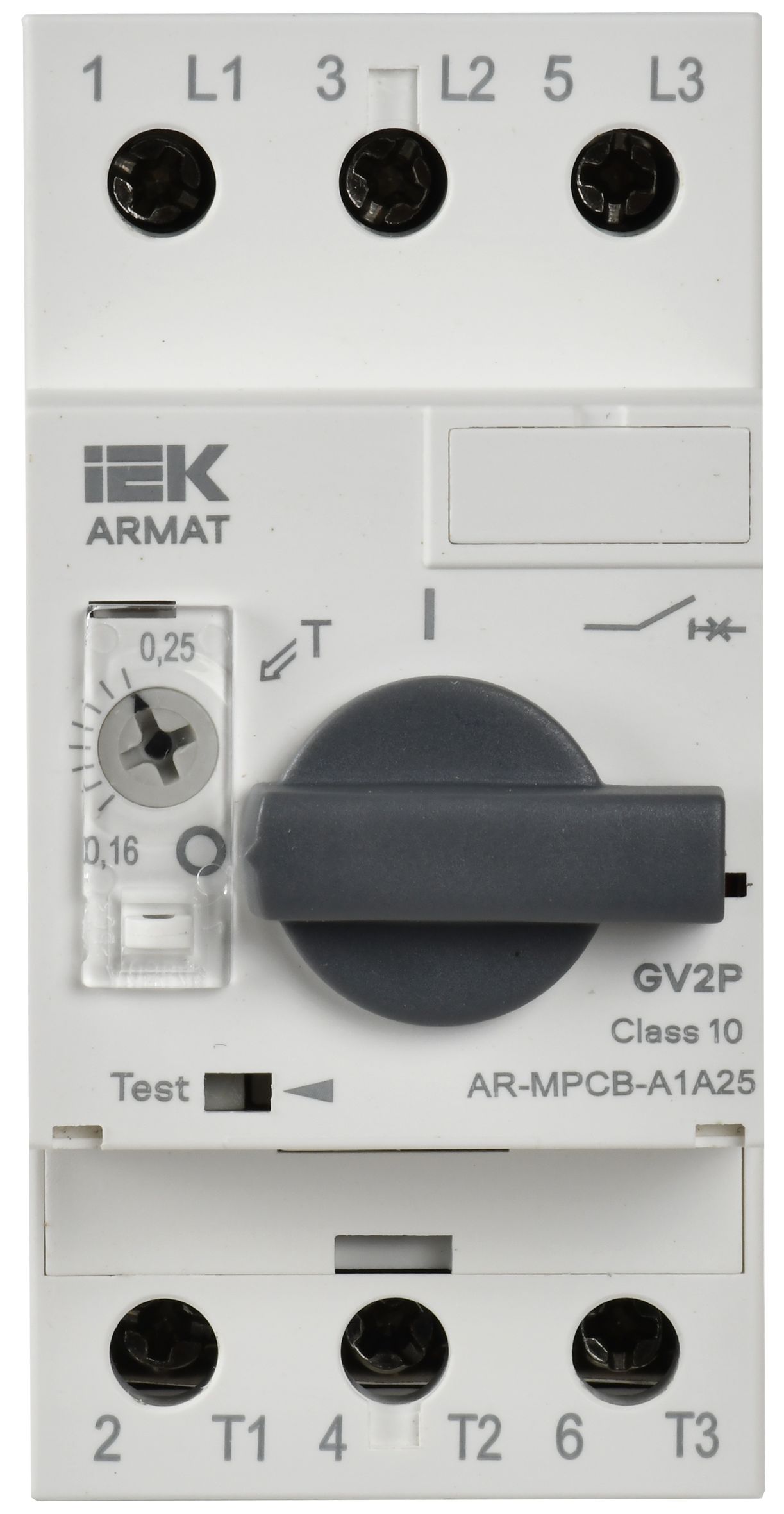 ARMAT Автоматический выключатель защиты двигателя A1 GV2P 0,16-0,25А IEK — фото