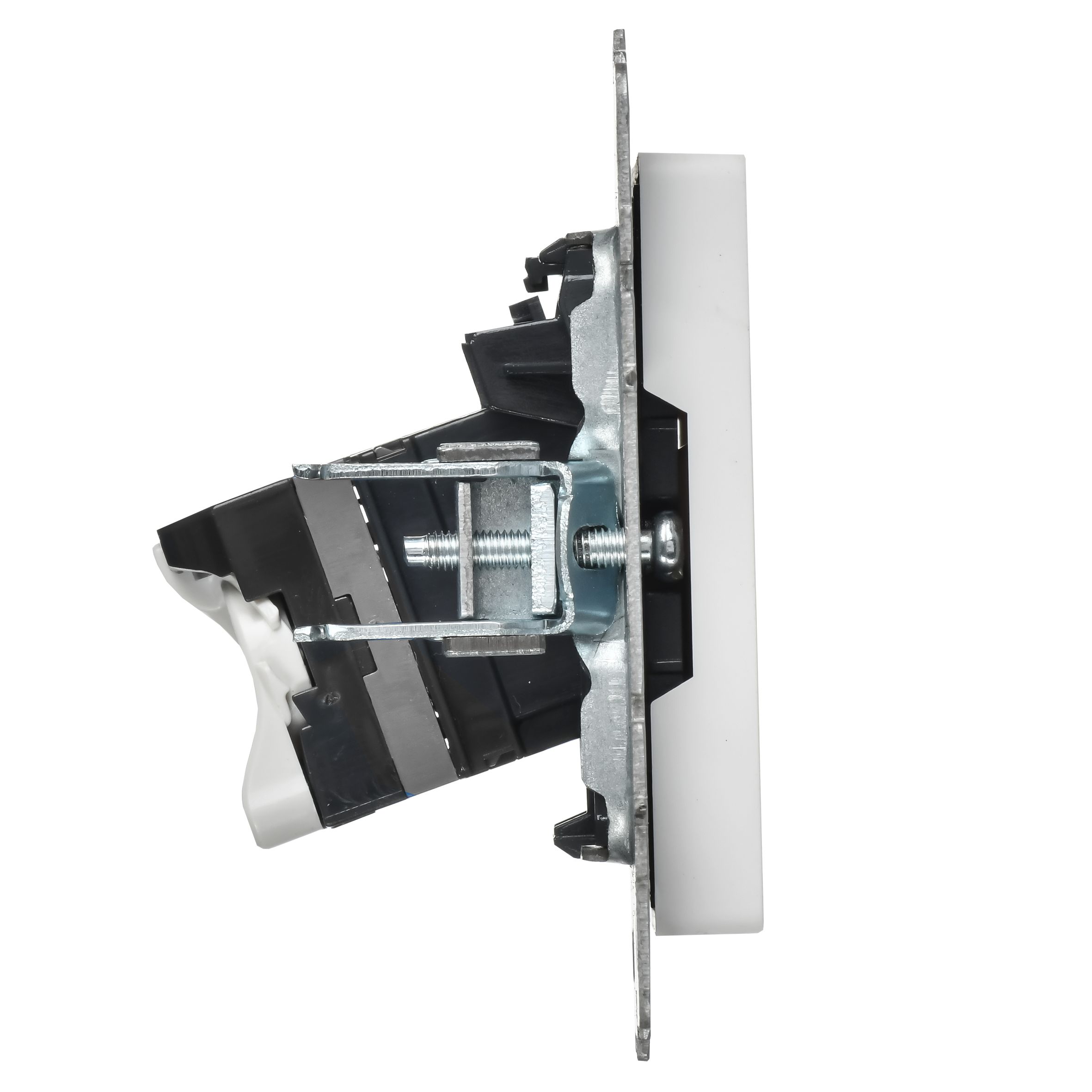 BRITE Розетка компьютерная двойная кат.5E RJ45 РК10-2-БрАБ арктический белый IEK — фото