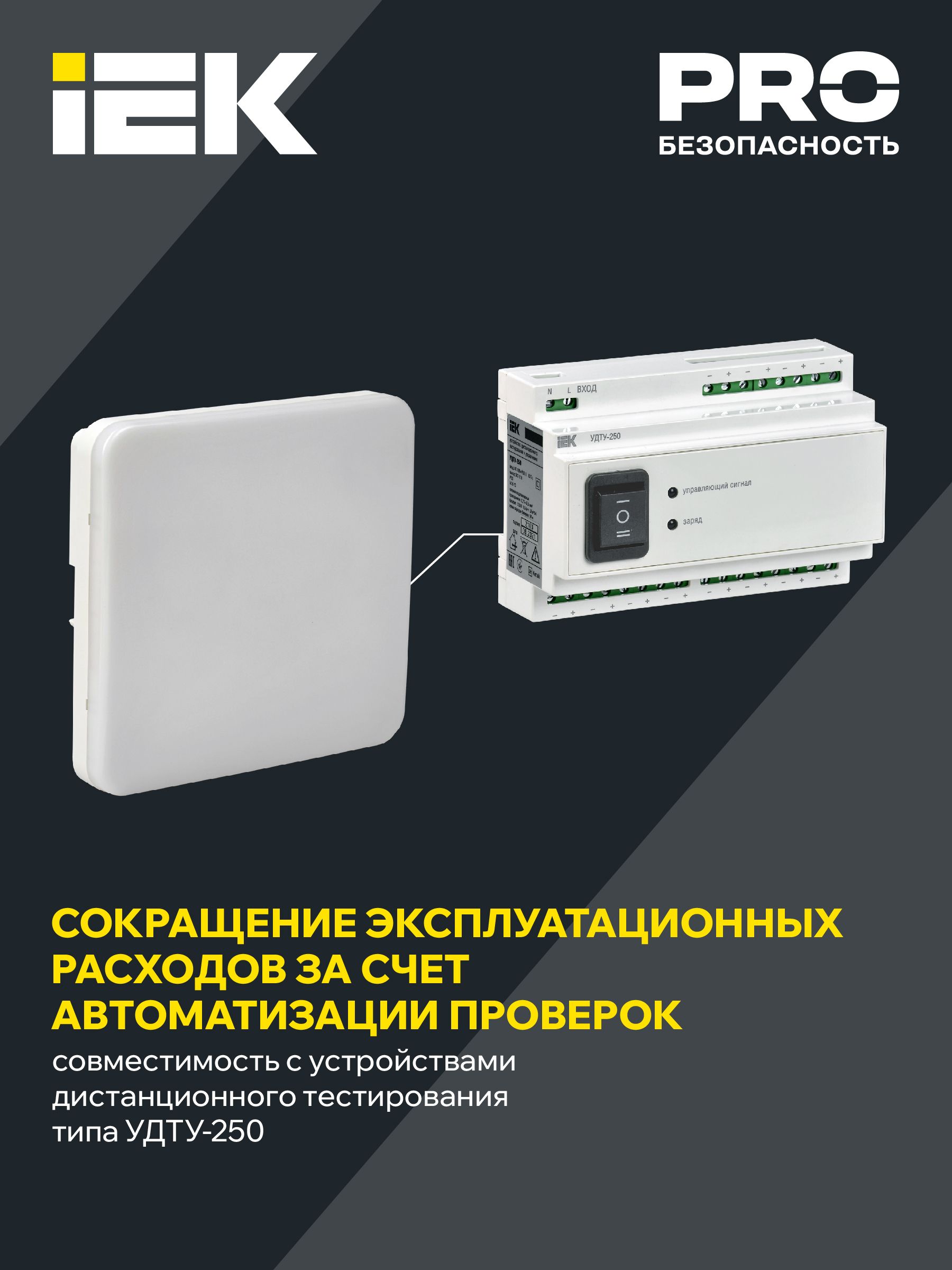 Светильник аварийный ДПА 5000-3 постоянного действия совместим с УДТУ 3ч IP65 IEK — фото