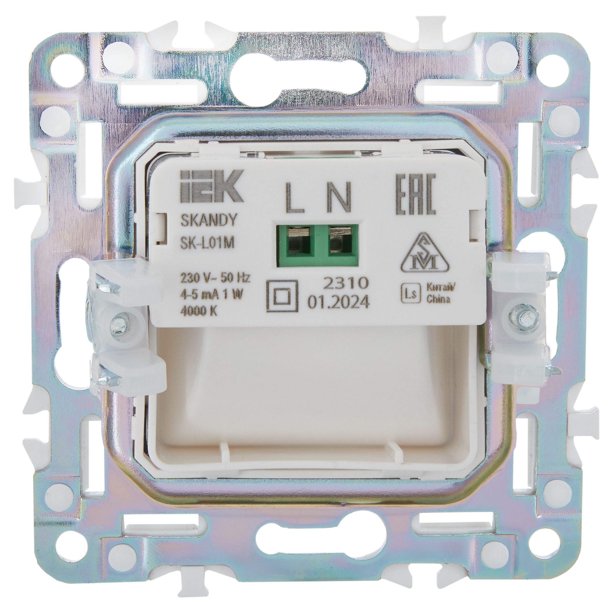 SKANDY Подсветка LED встраиваемая SK-L01G мятный IEK — фото