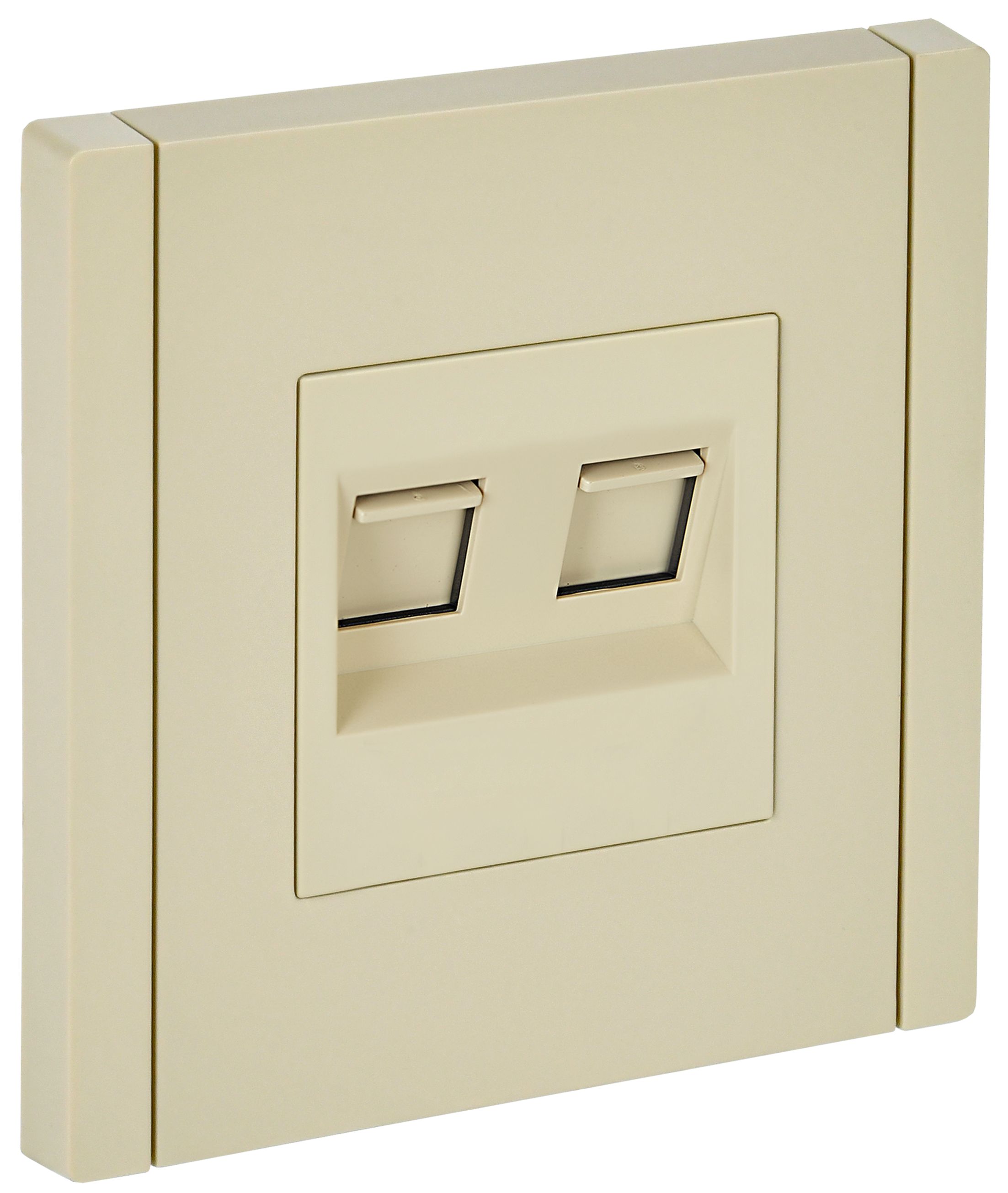 FORTE&PIANO Розетка двойная RJ11+RJ45 кат.5E FP435 ваниль IEK — фото