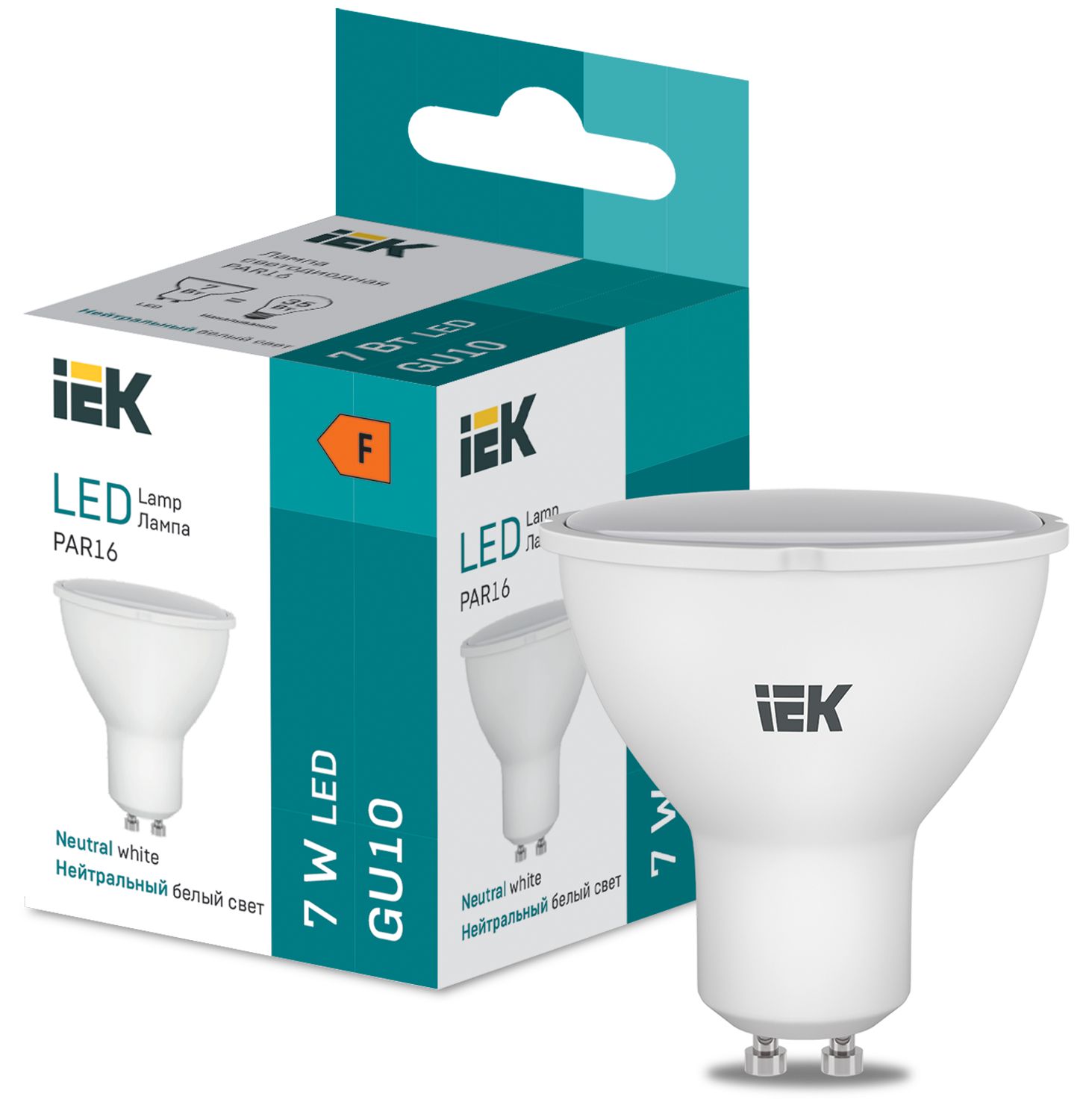 LED PAR16 600lm 4000K GU10 IEK