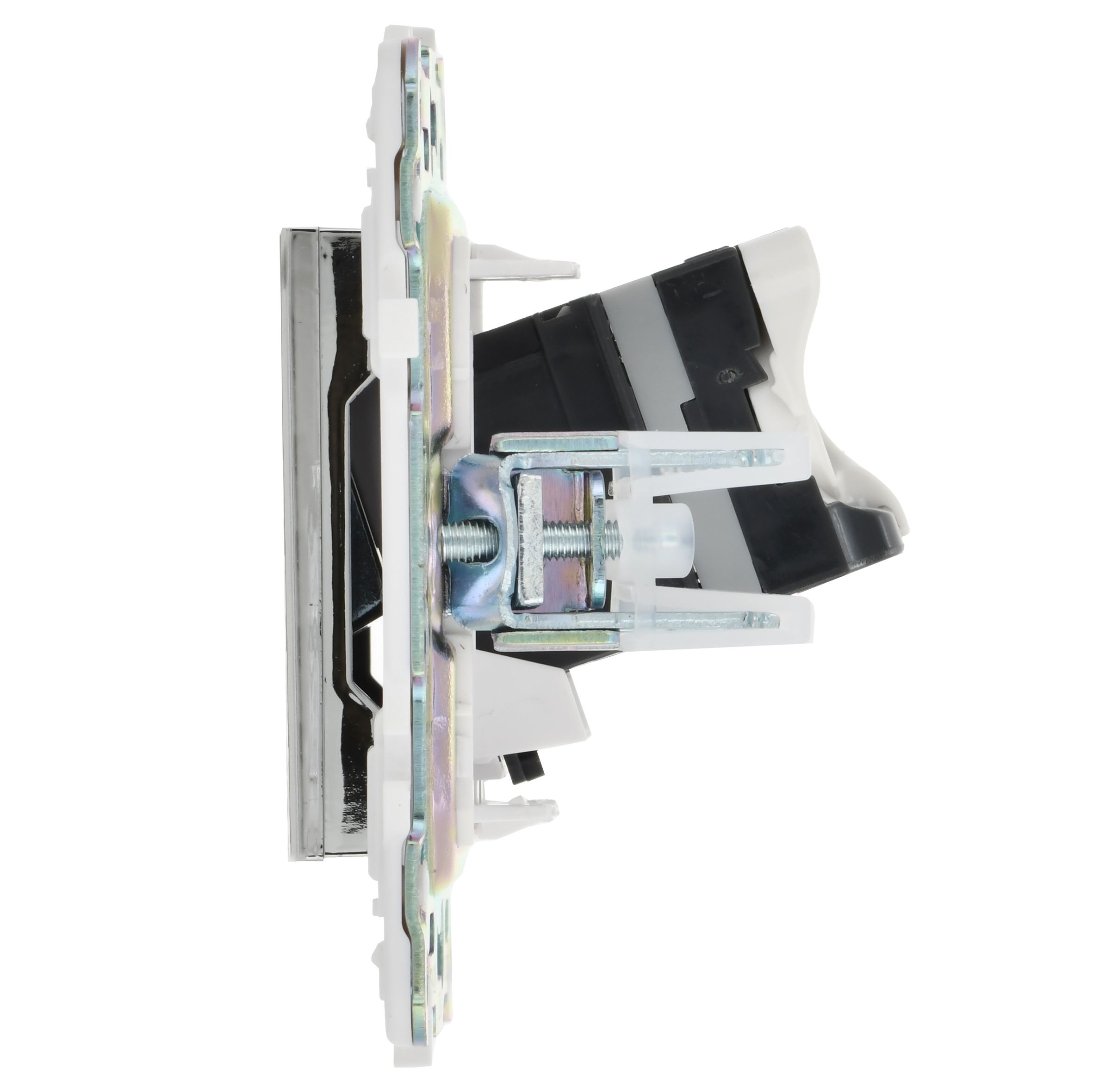 SKANDY Розетка компьютерная RJ45 кат.5E SK-K01N металл никель IEK — фото