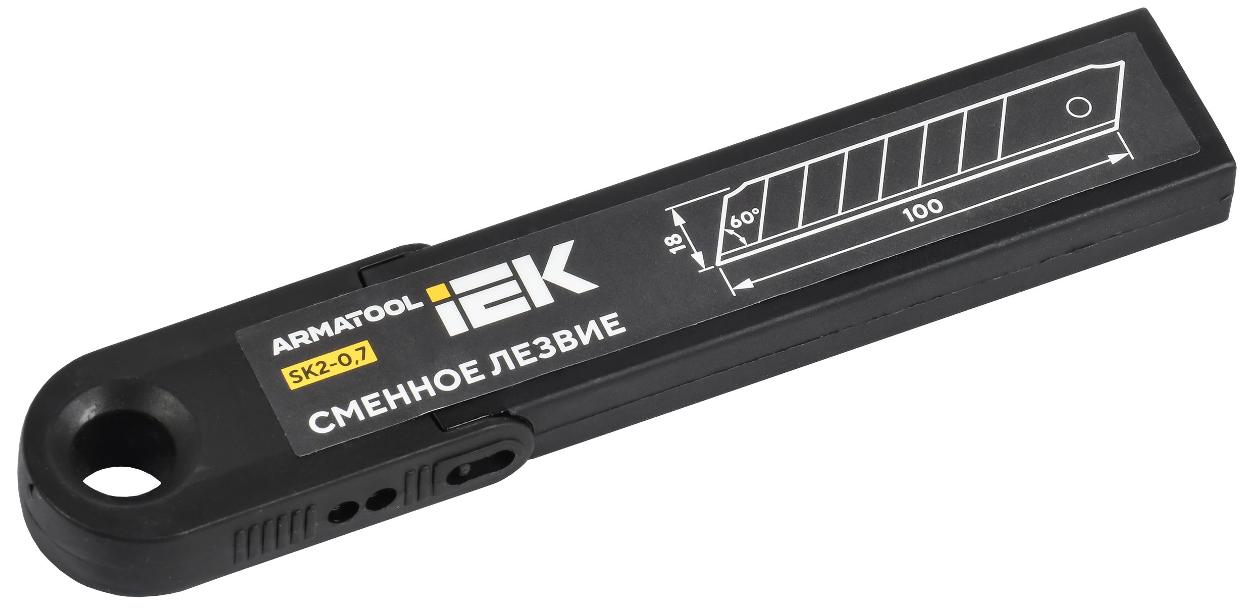 ARMATOOL Сменное лезвие 60 градусов 18х100мм SK2 набор 10шт IEK — фото