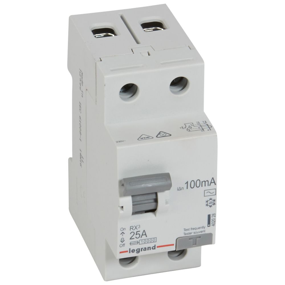 RX3 ВДТ 100мА 25А 2П AC LEGRAND