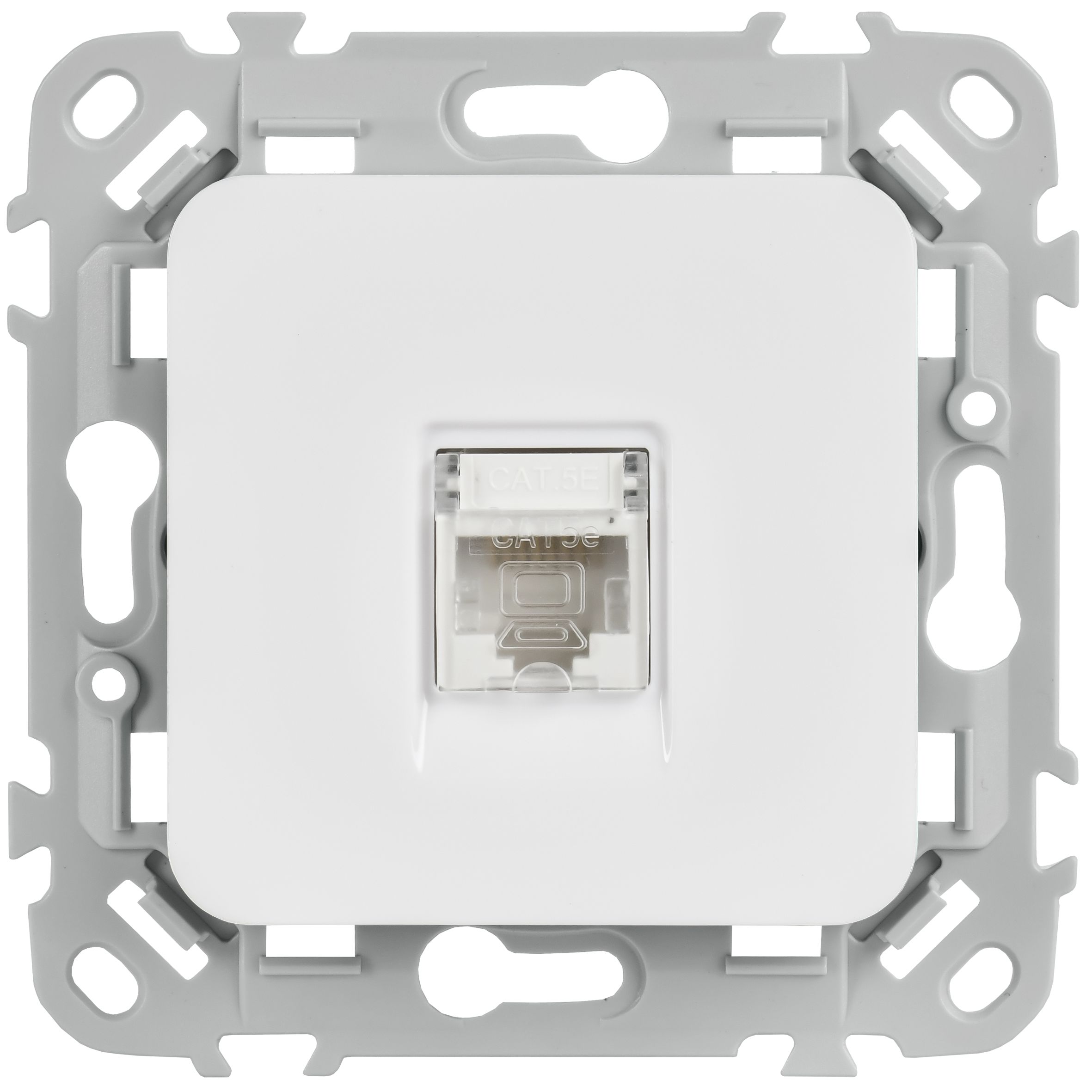 FLITE Розетка компьютерная RJ45 категория 5Е UTP РК5е-1-0-ФлБ белый IEK — фото